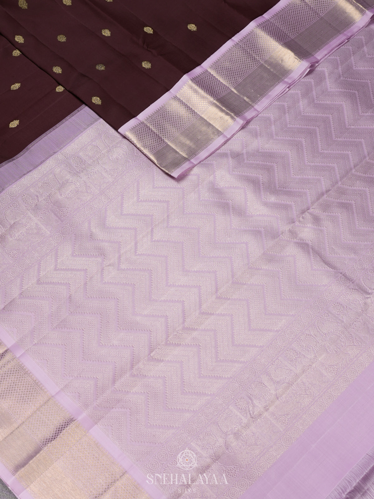 Burgundy Kanjivaram Silk Saree