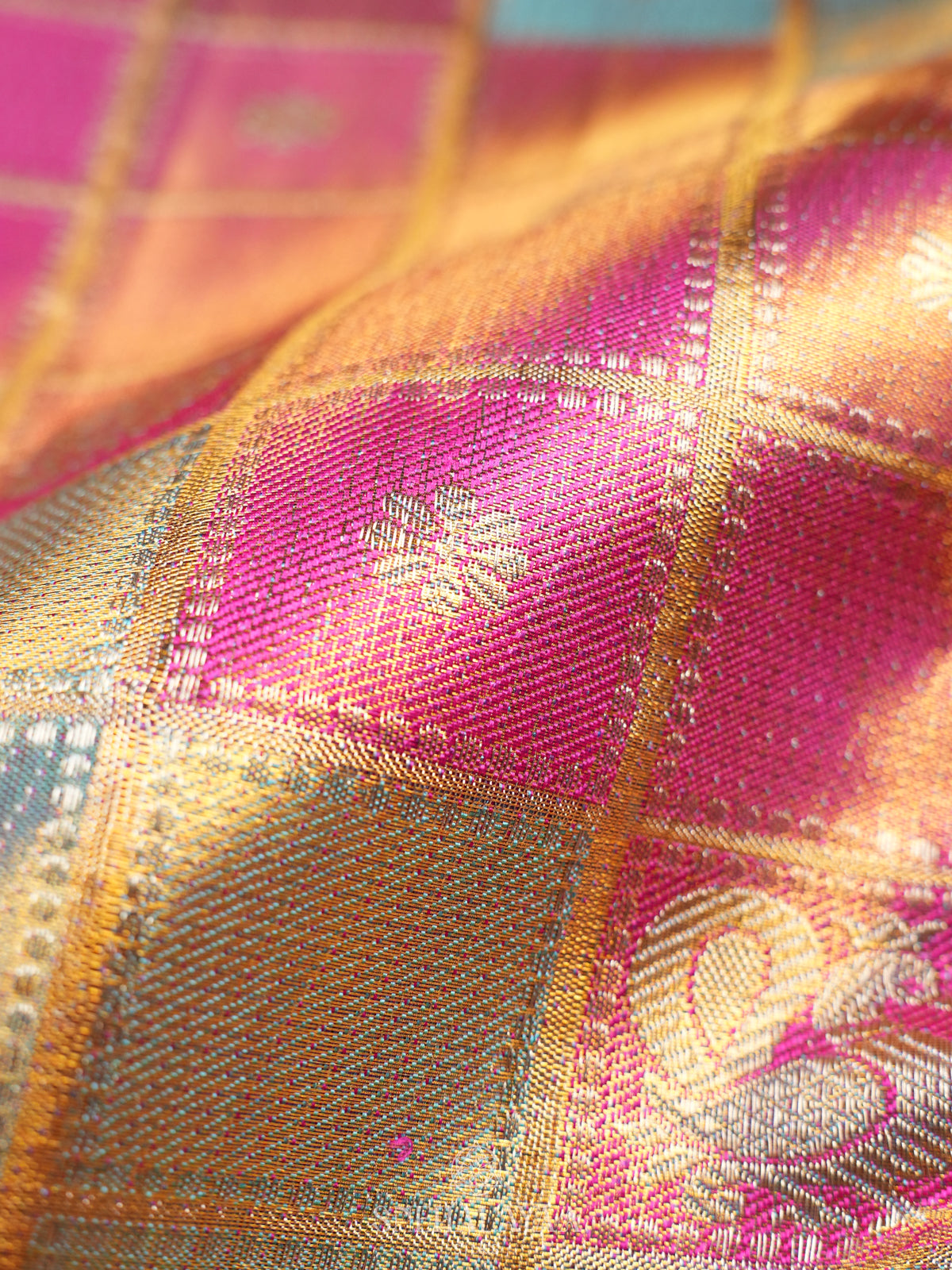 Multicolour Kanjivaram Silk Saree