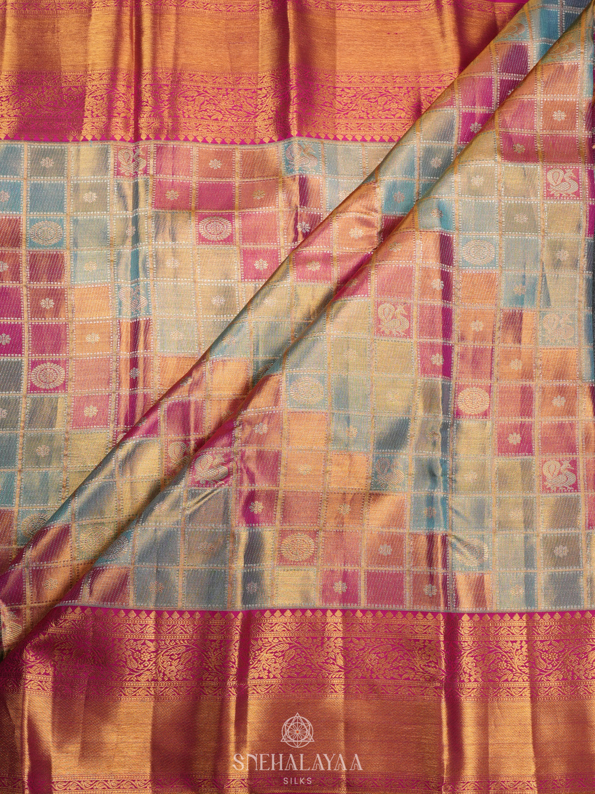 Multicolour Kanjivaram Silk Saree