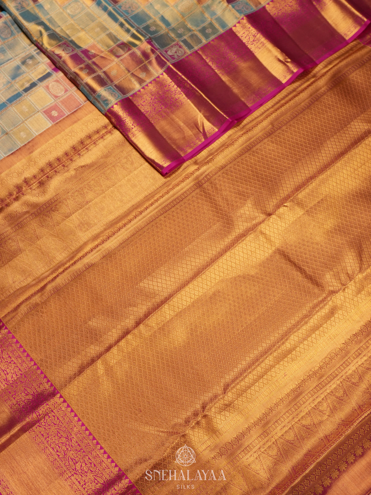 Multicolour Kanjivaram Silk Saree