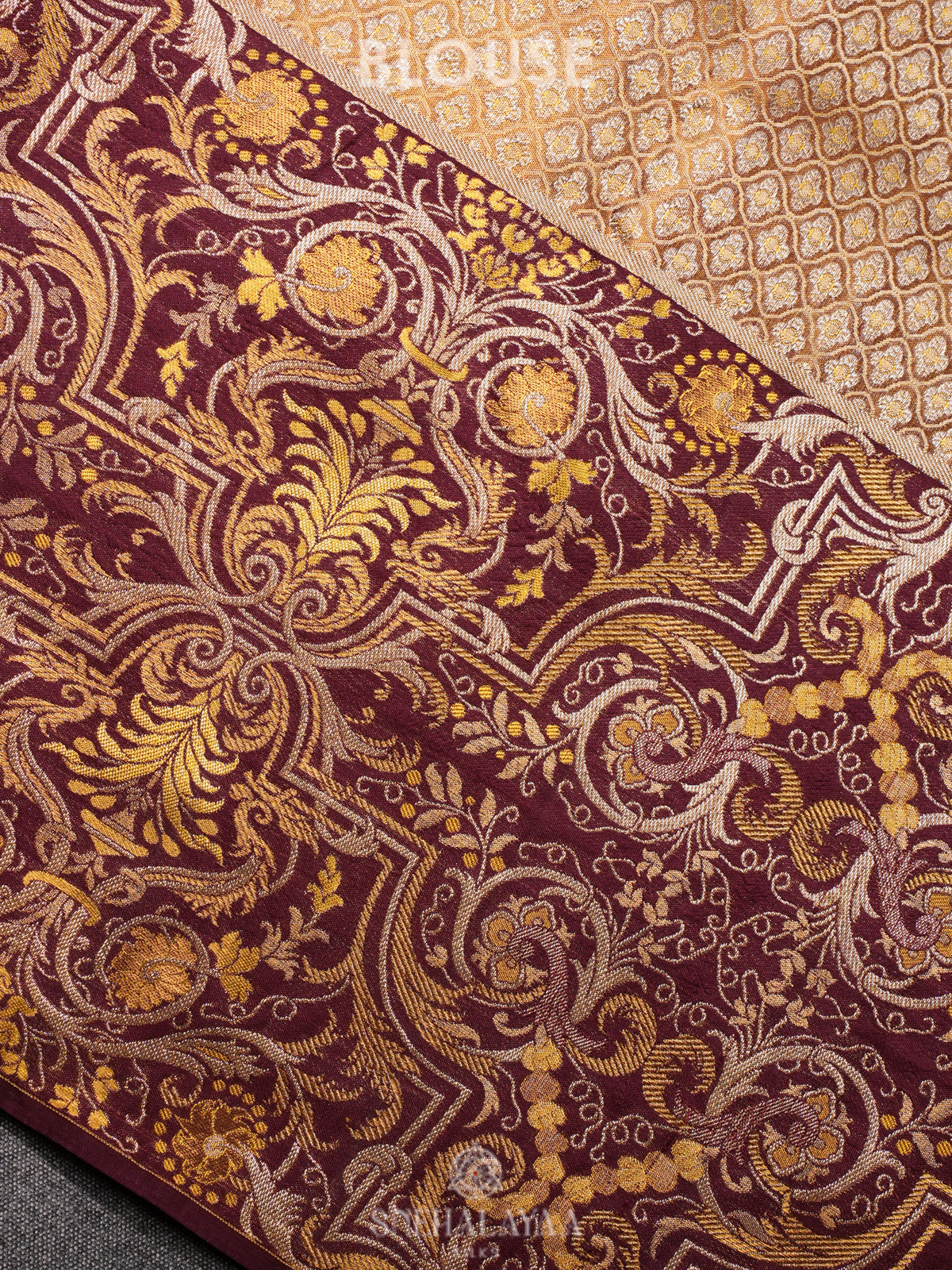 Golden Yellow Kanjivaram Silk Saree