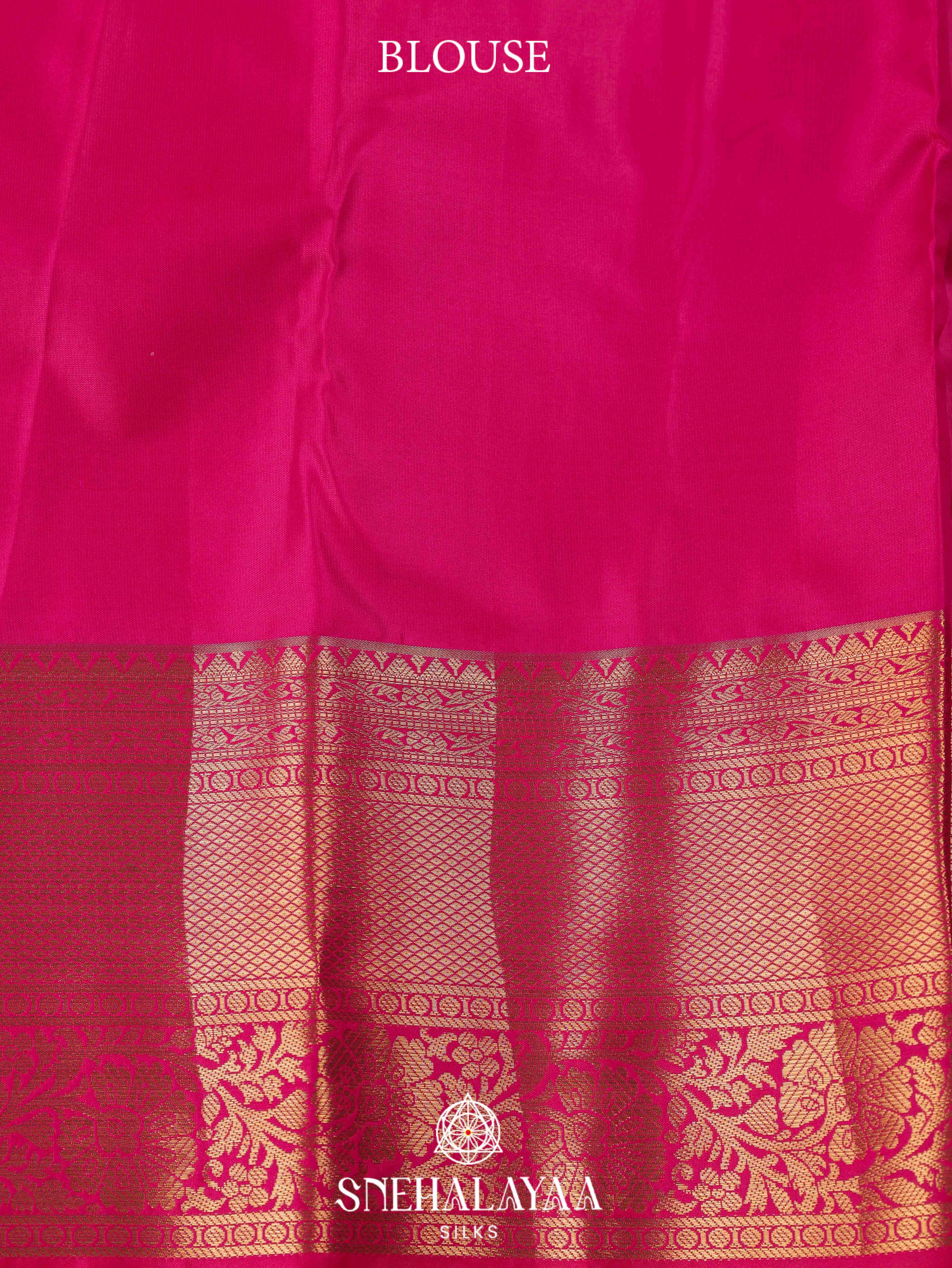 Orange Art Silk Saree