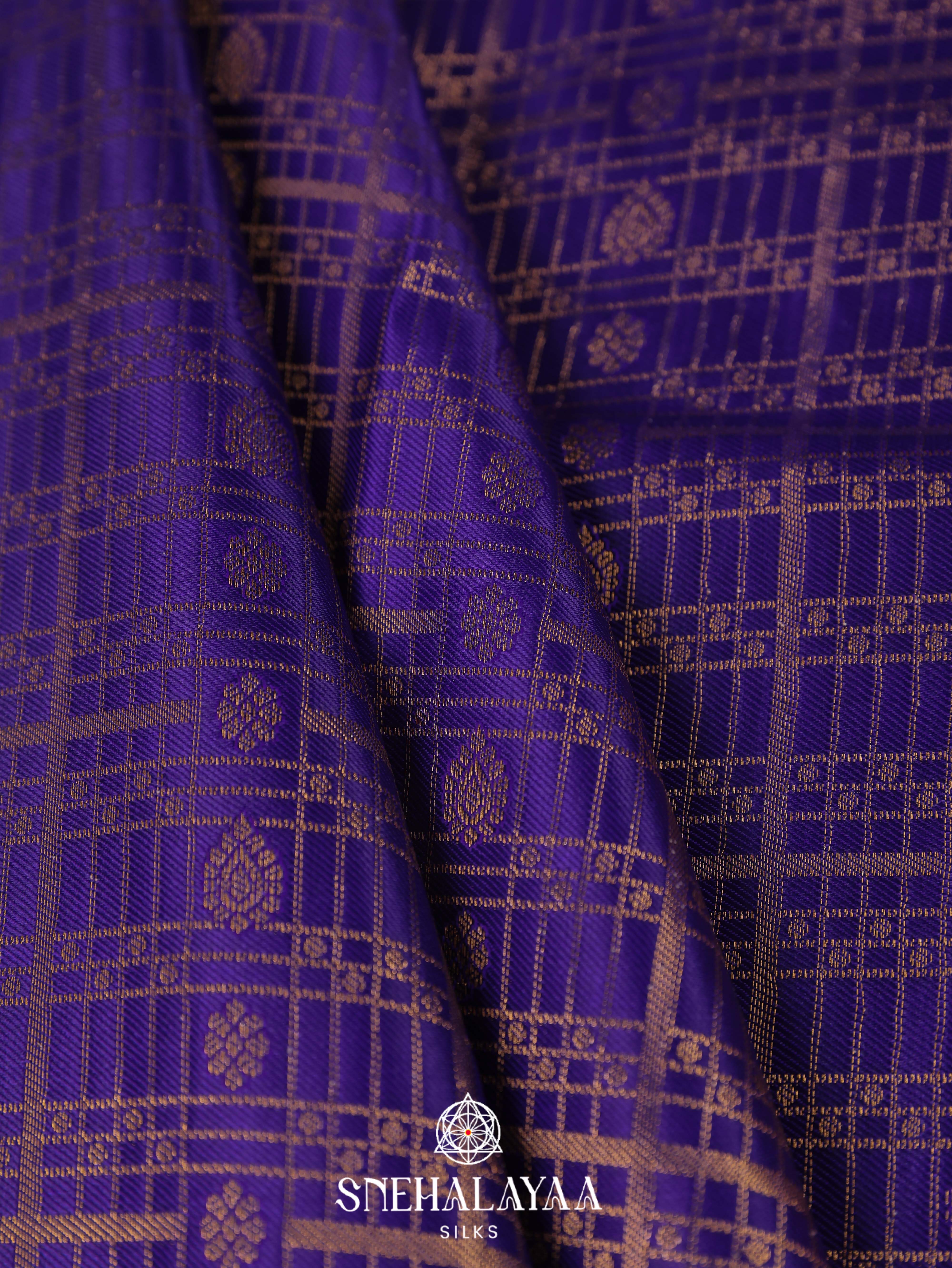 Purple Art Silk Saree