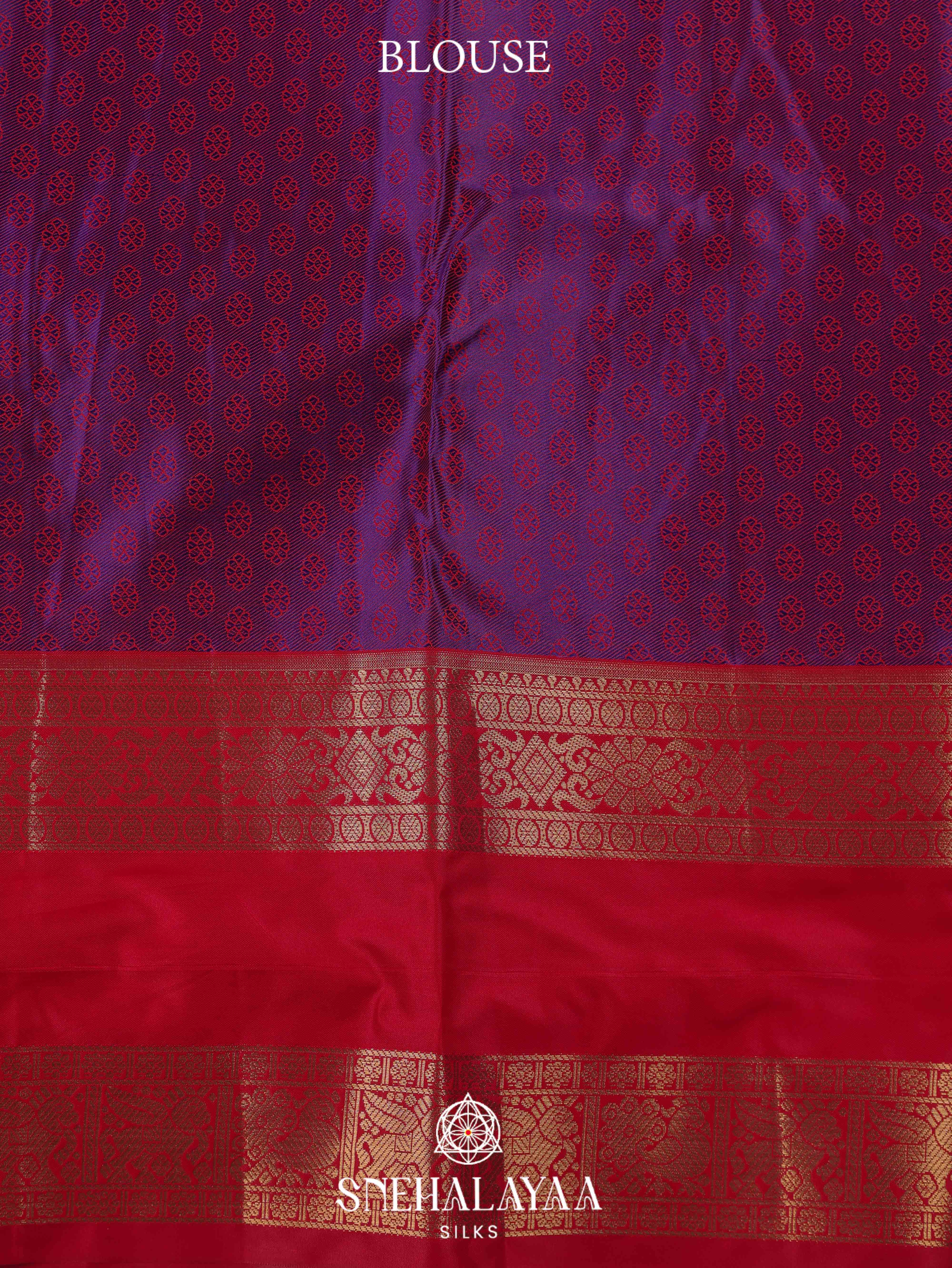 Purple Art Silk Saree