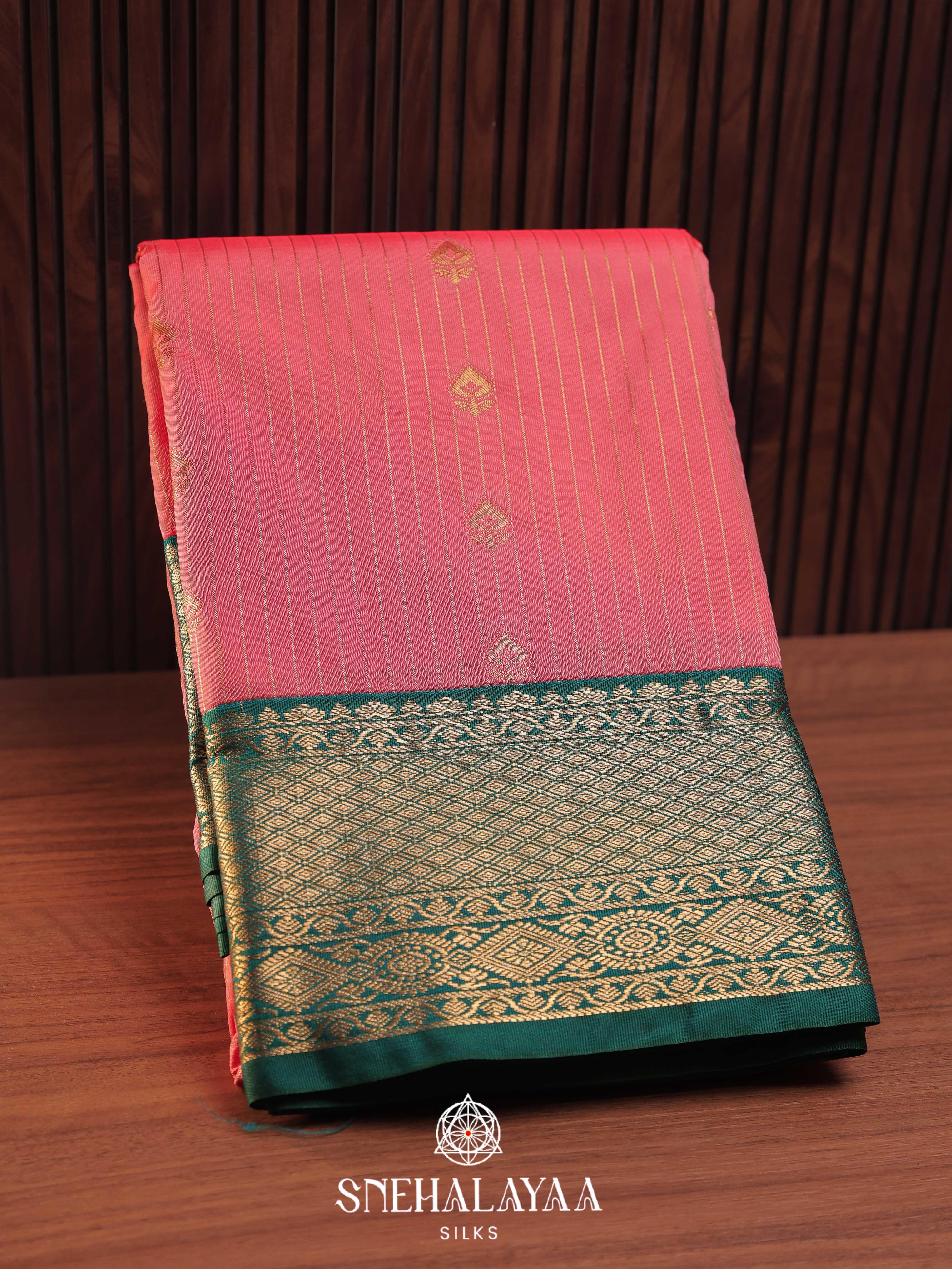 Pink Art Silk Saree