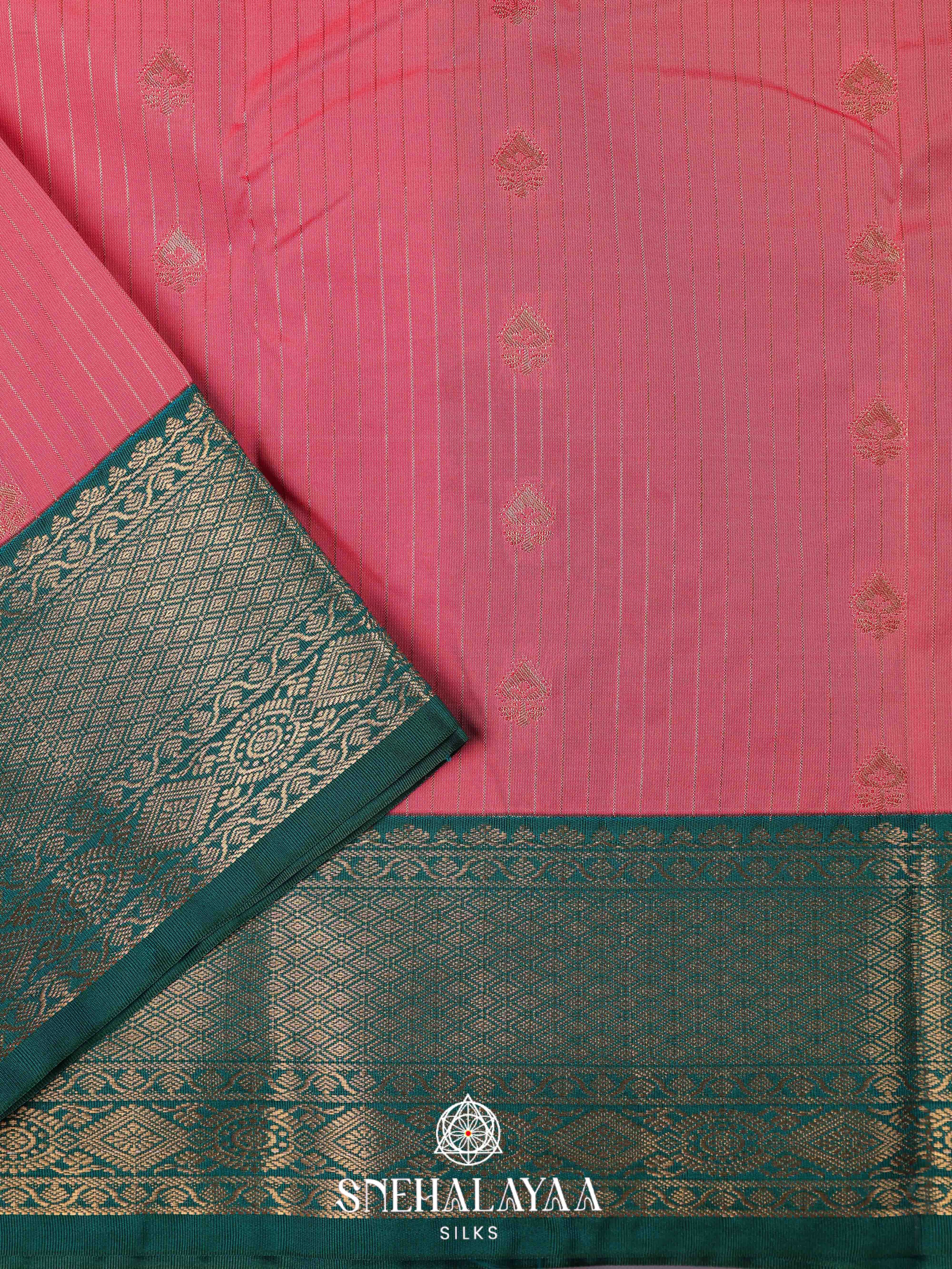 Pink Art Silk Saree