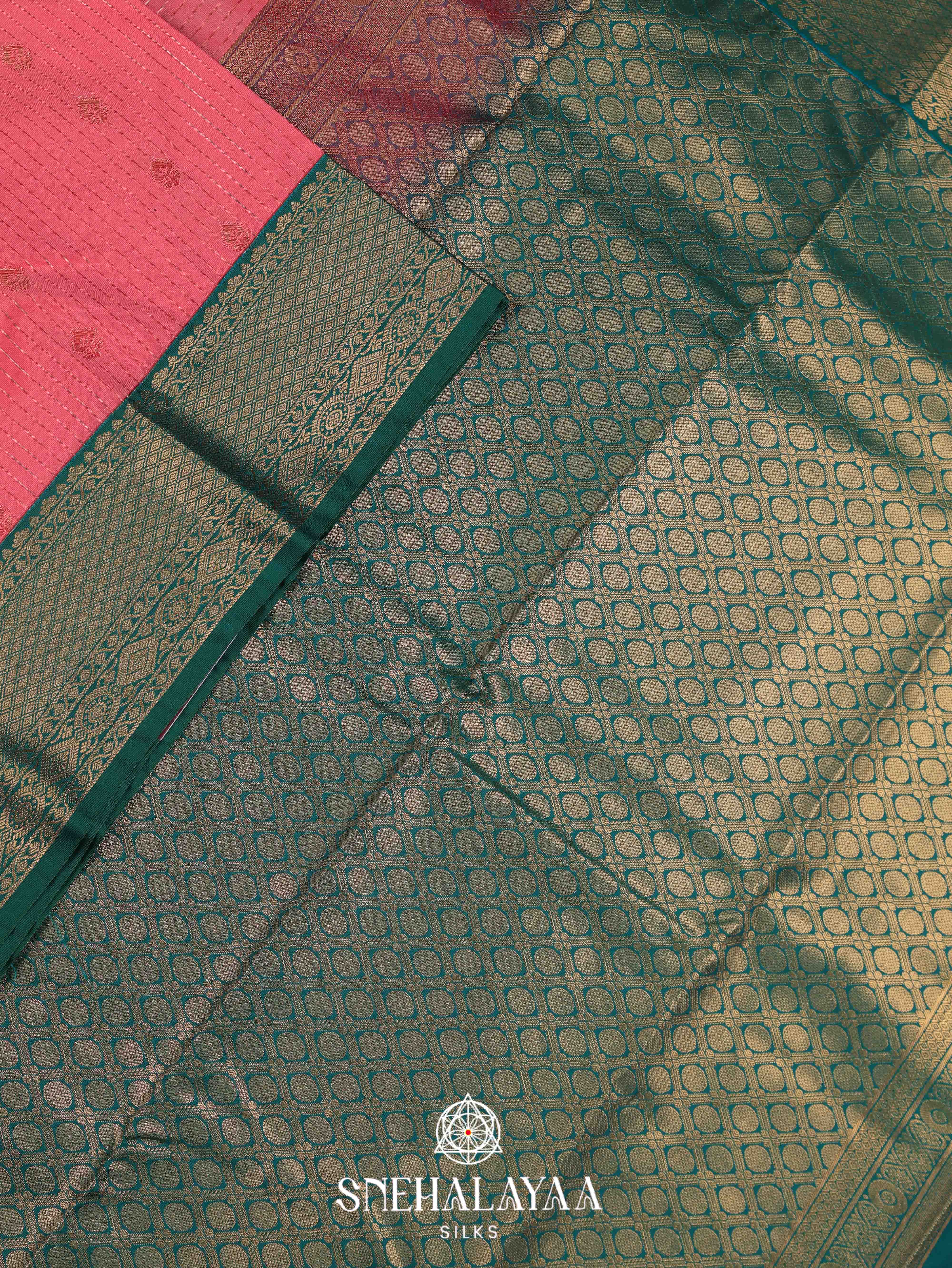 Pink Art Silk Saree