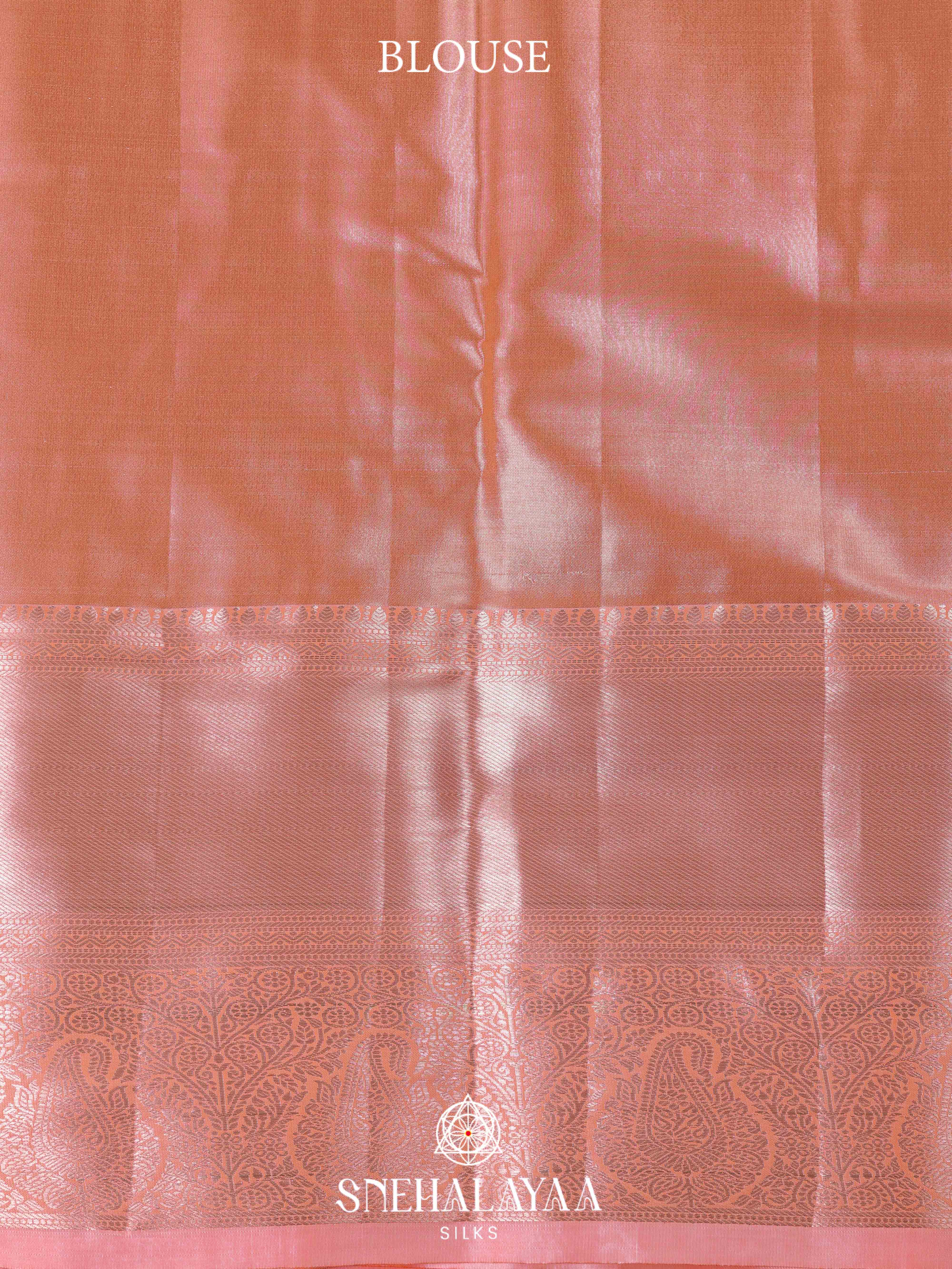 Baby Pink Art Silk Saree