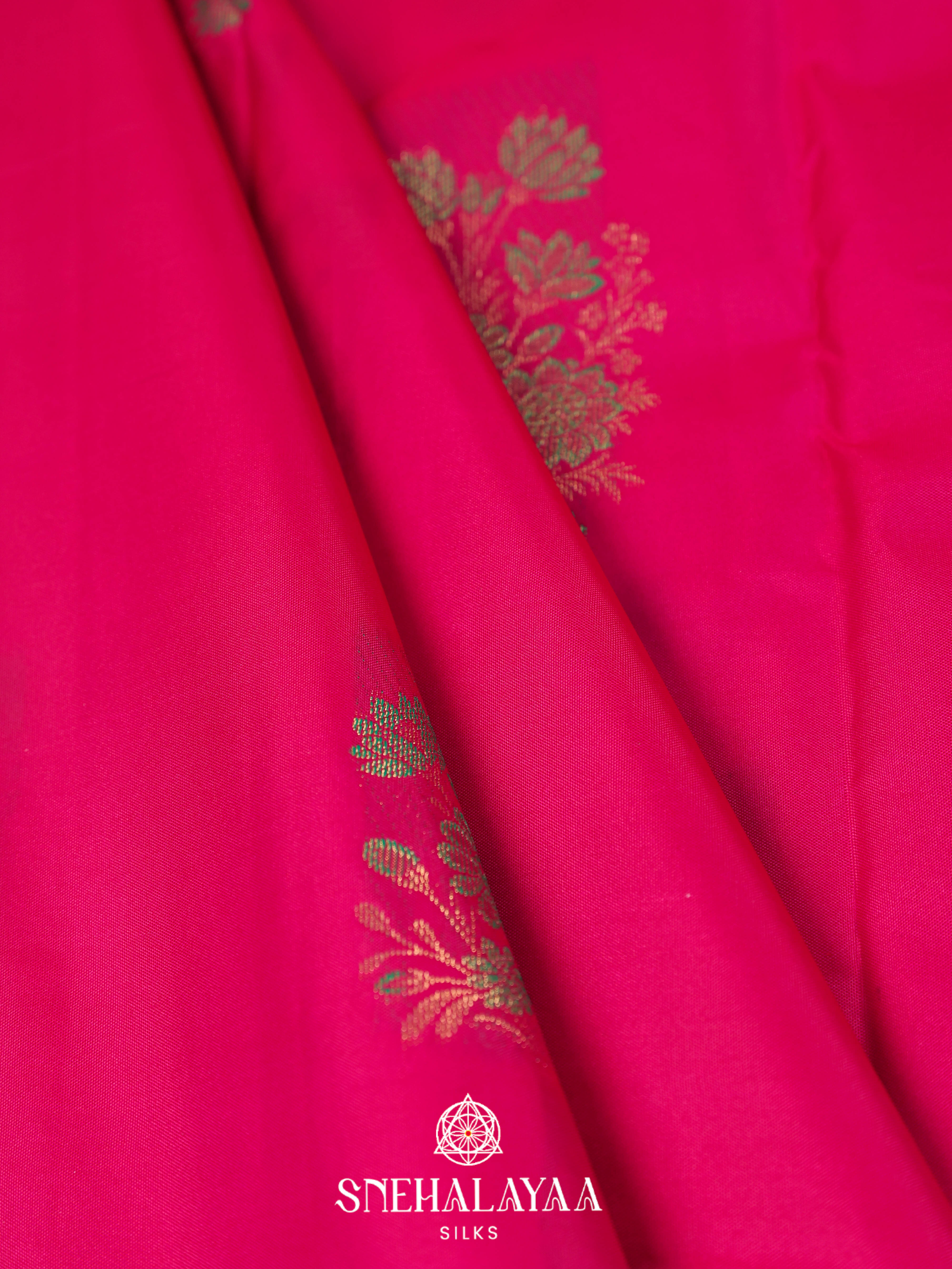 Pink Art Silk Saree