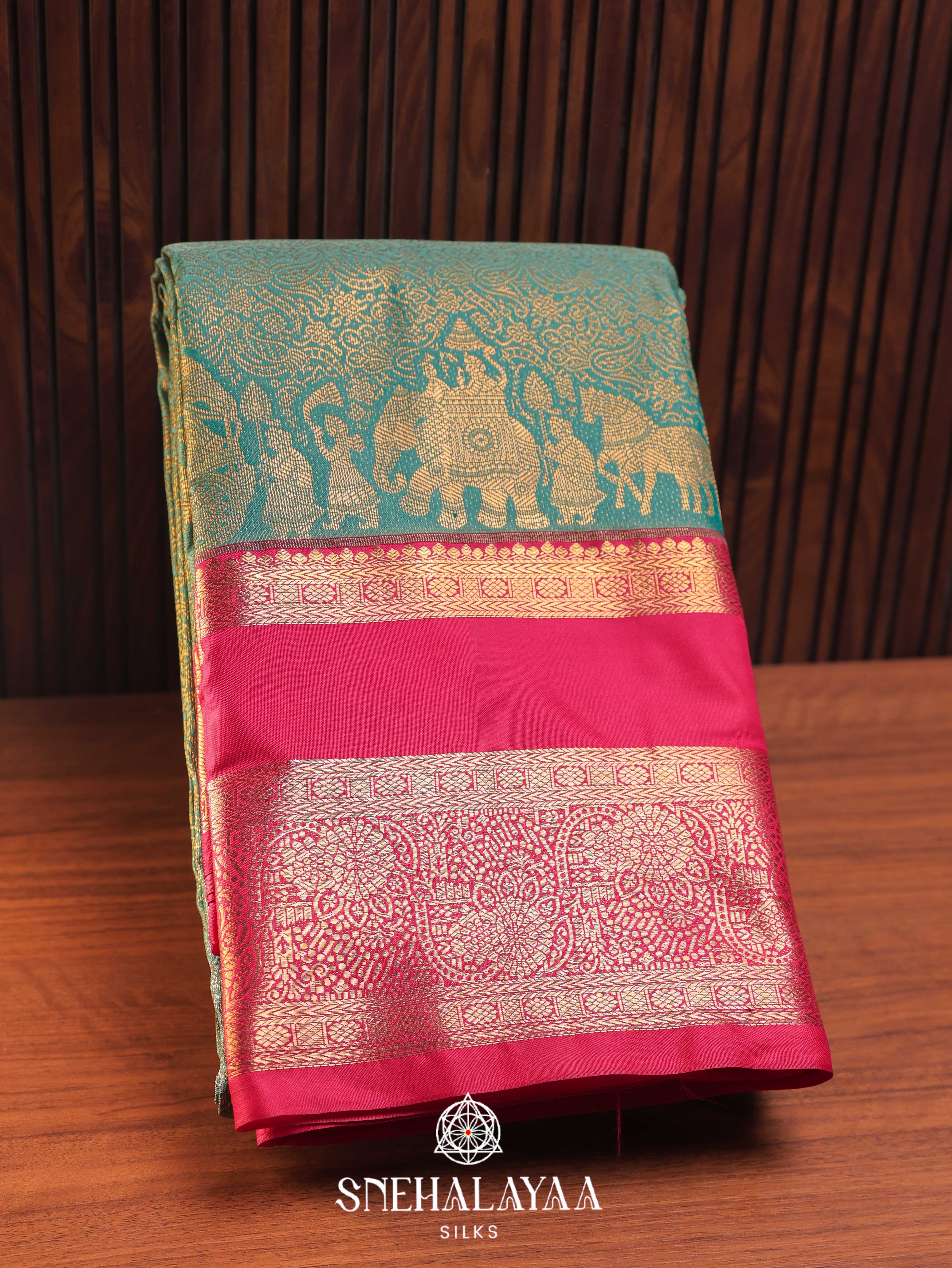 Green Art Silk Saree