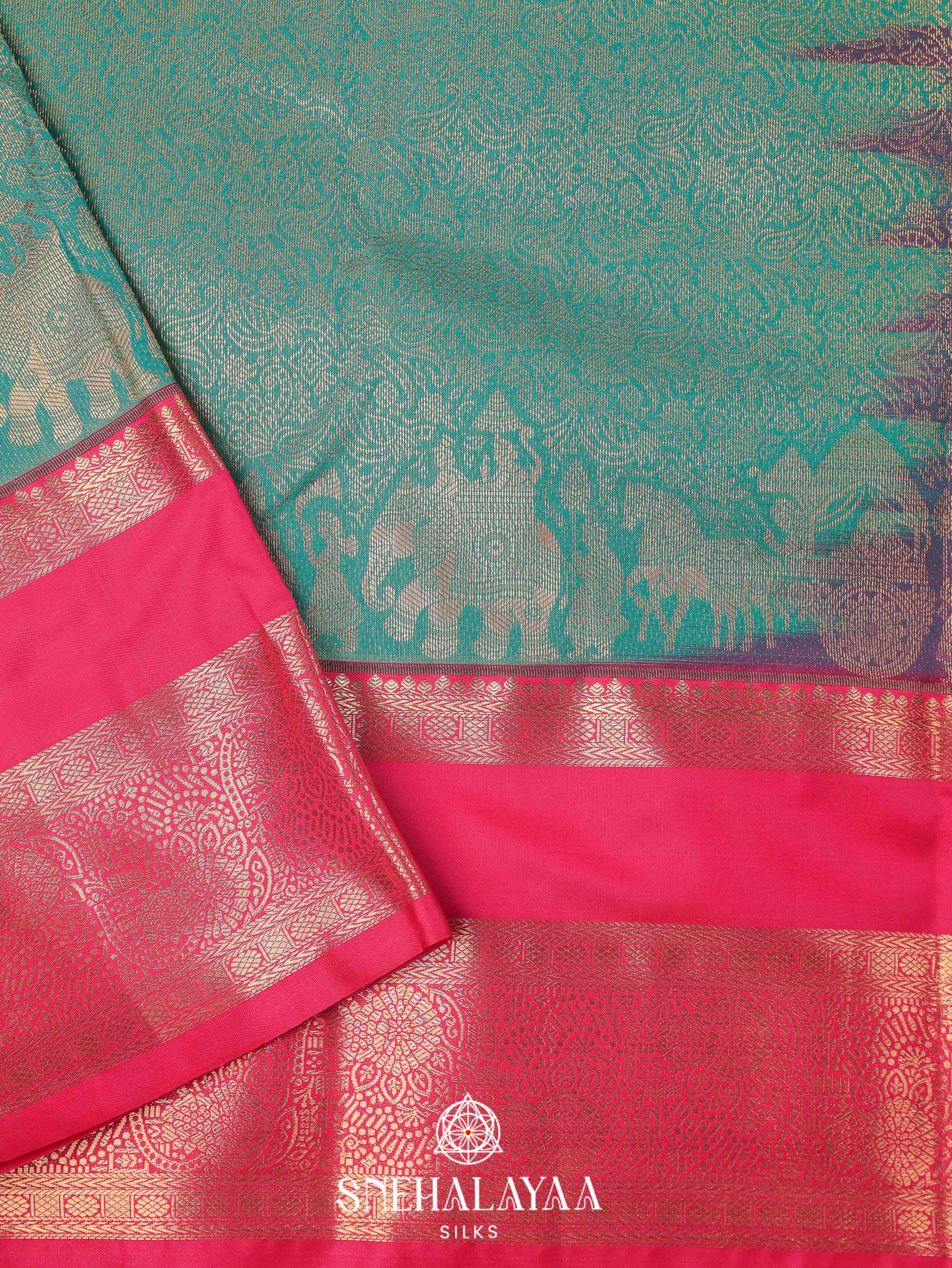 Green Art Silk Saree