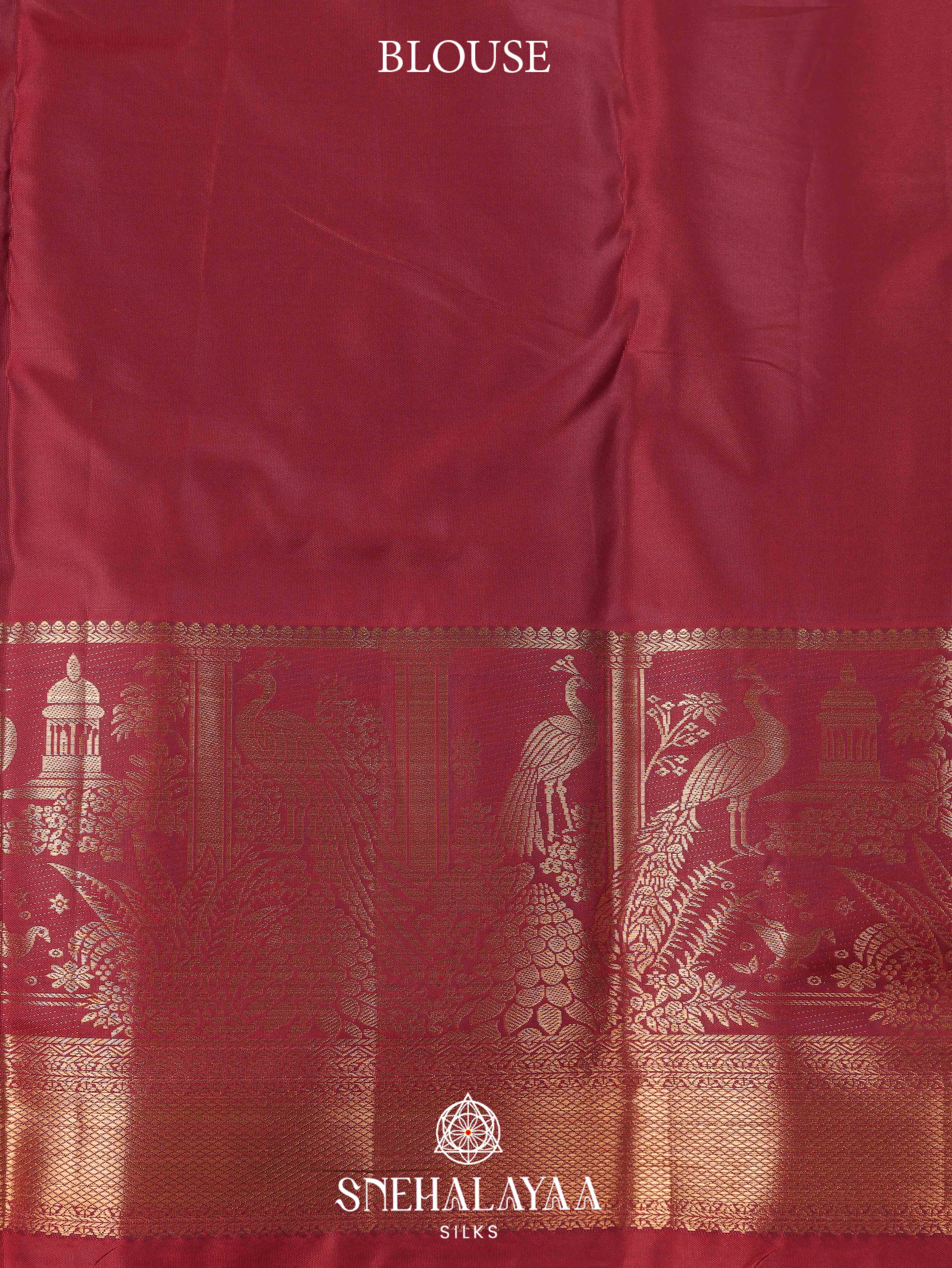Maroon Art Silk Saree