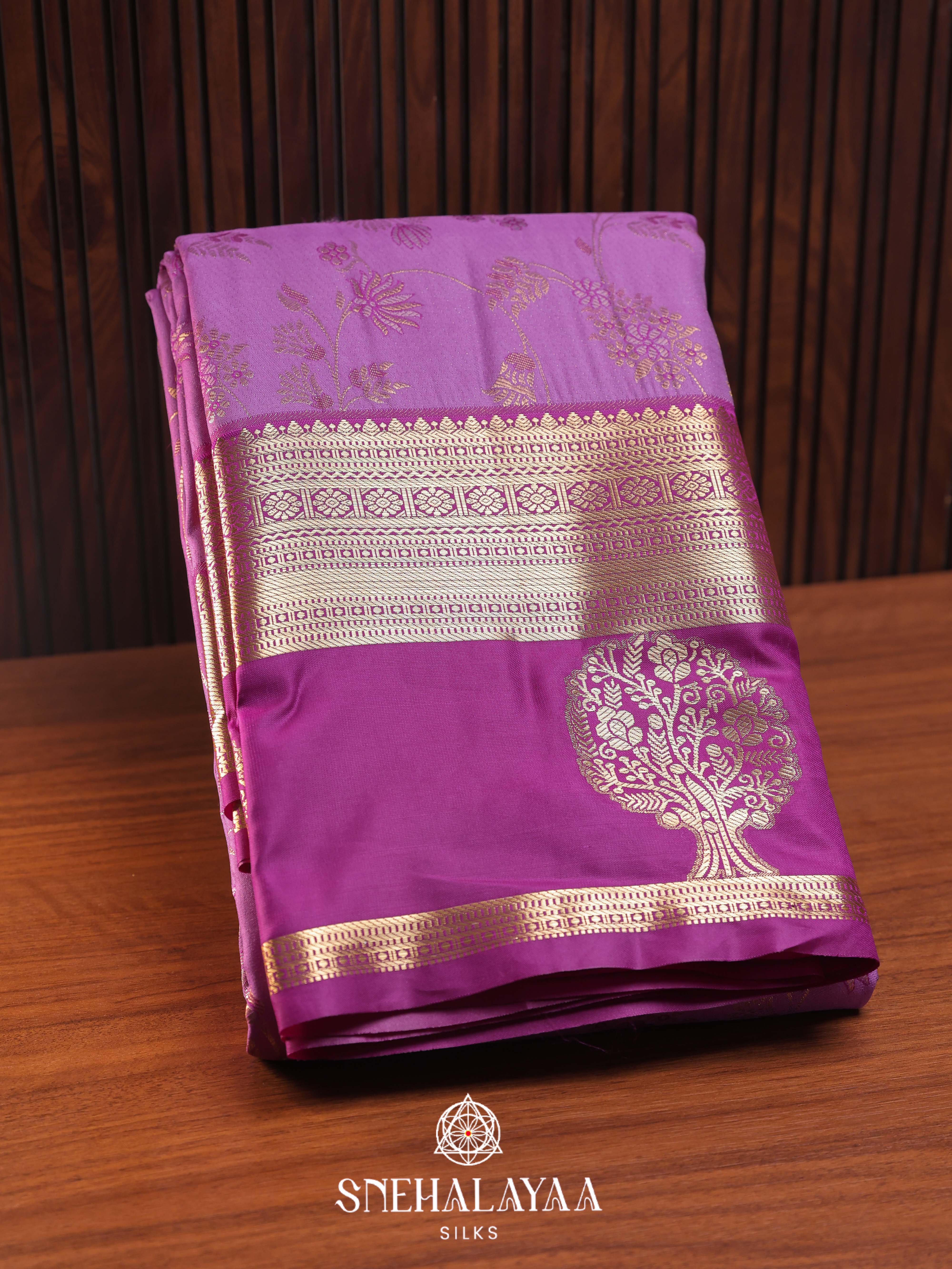 Orchid Art Silk Saree