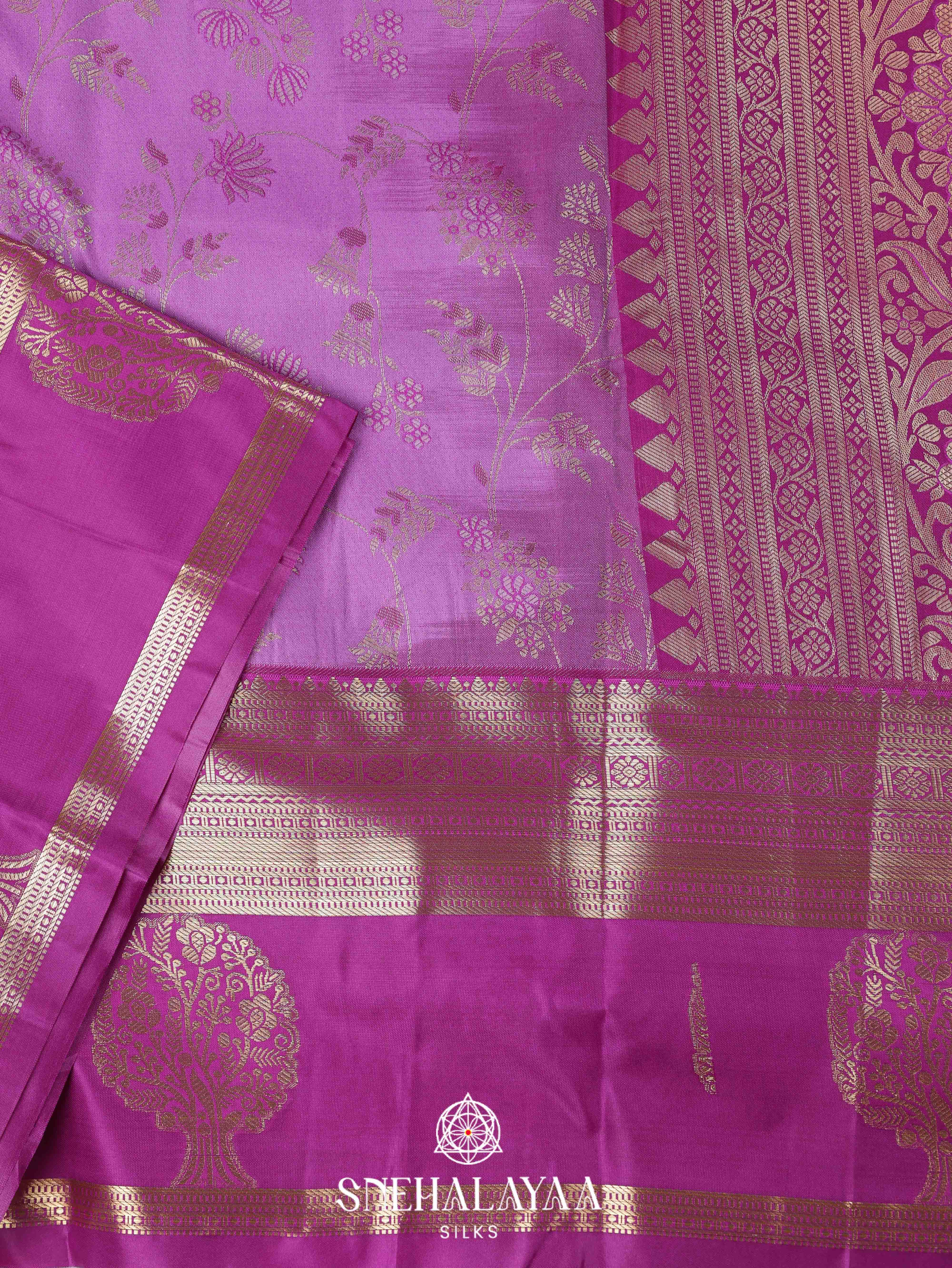 Orchid Art Silk Saree