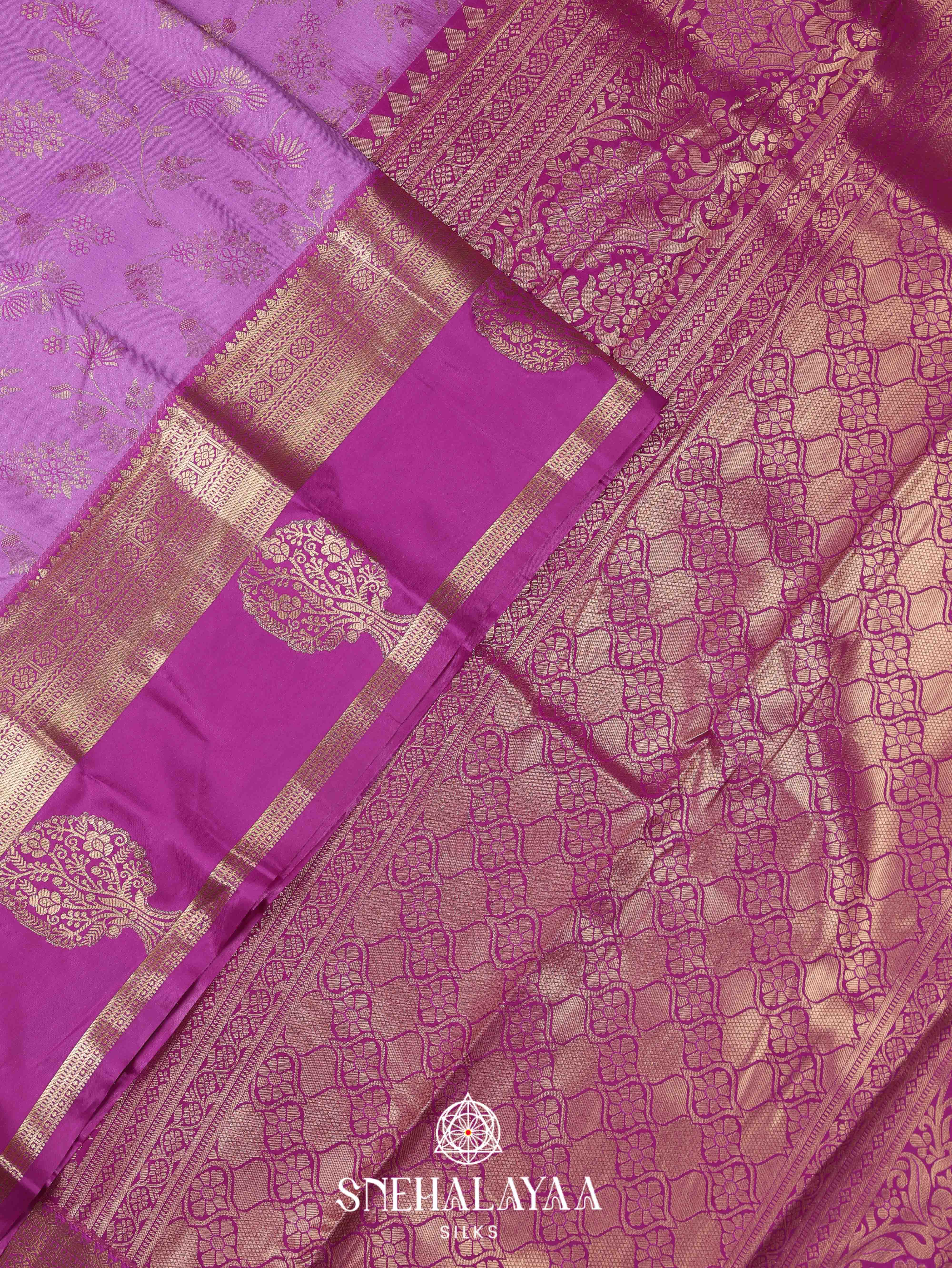 Orchid Art Silk Saree