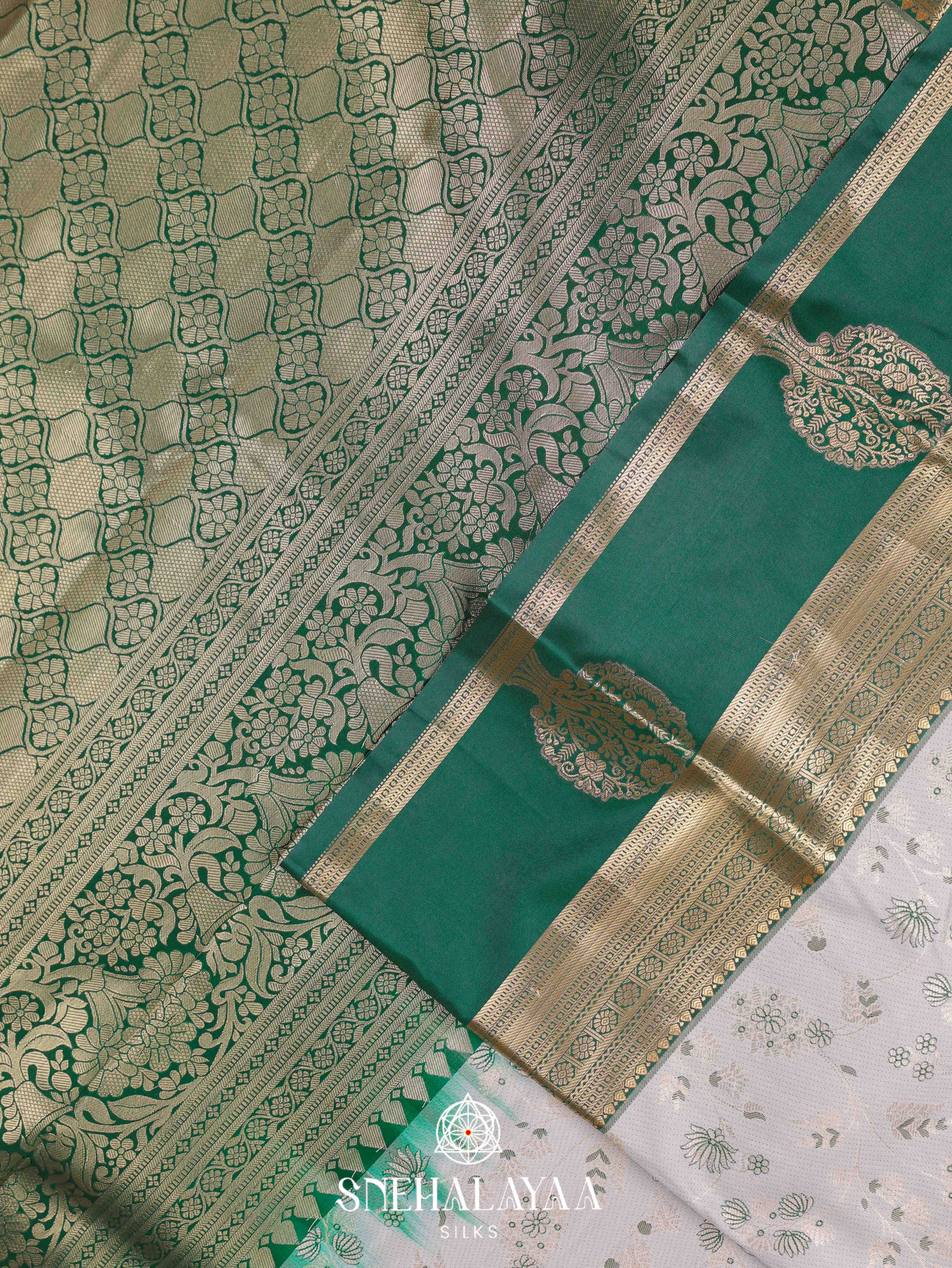 Off White Art Silk Saree