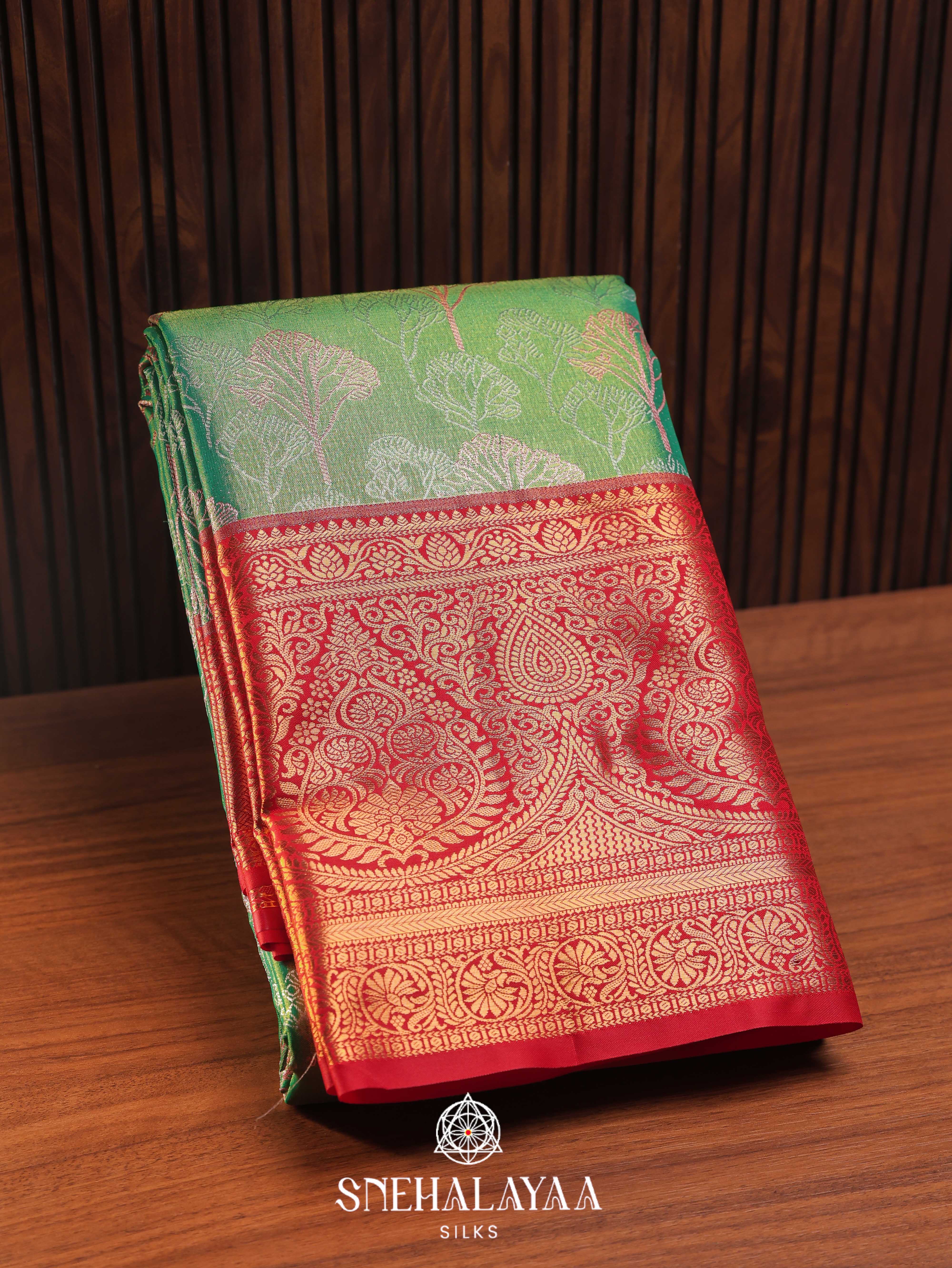 Green Art Silk Saree