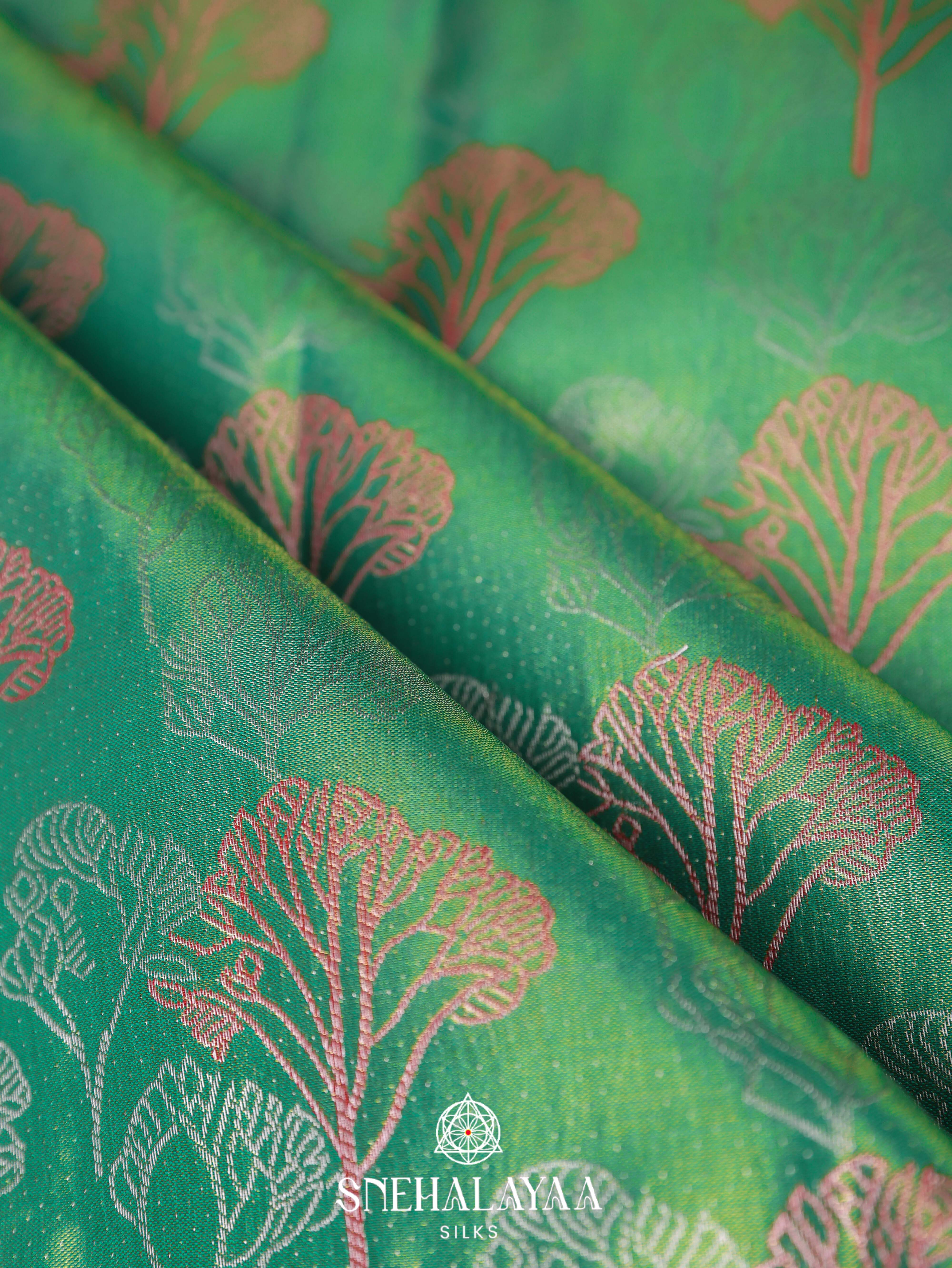 Green Art Silk Saree