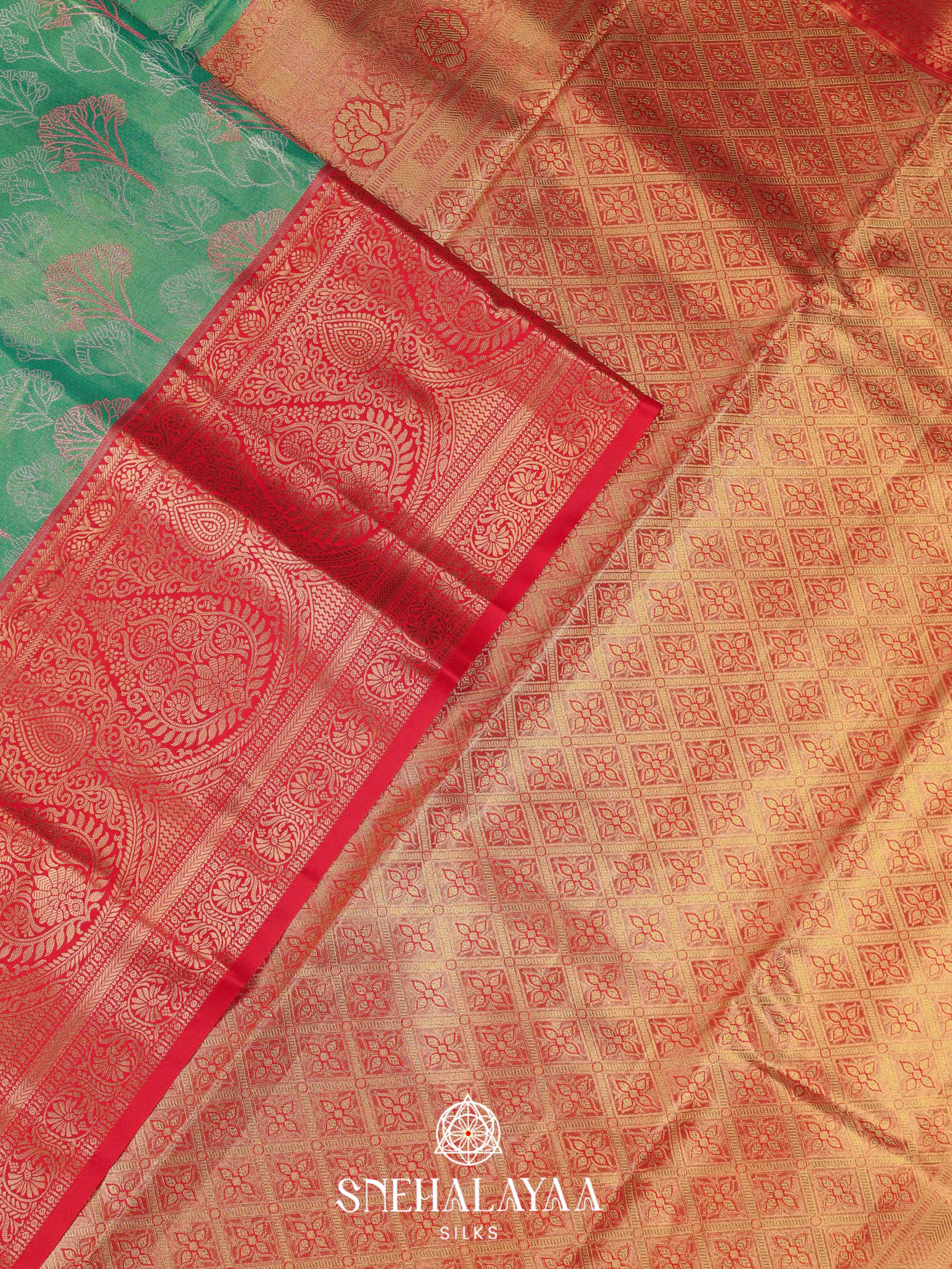 Green Art Silk Saree