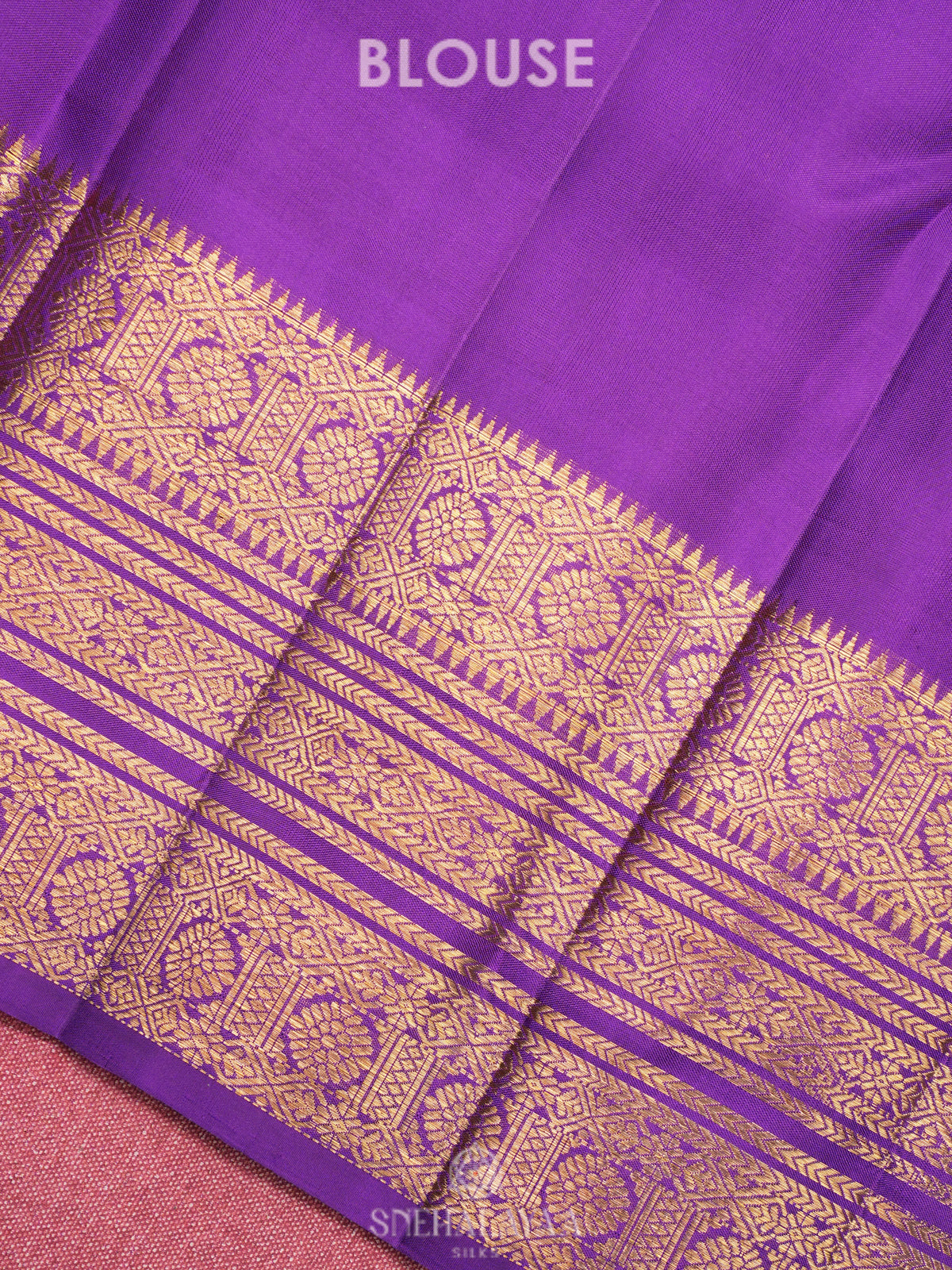 Pale Blue Kanjivaram Silk Saree