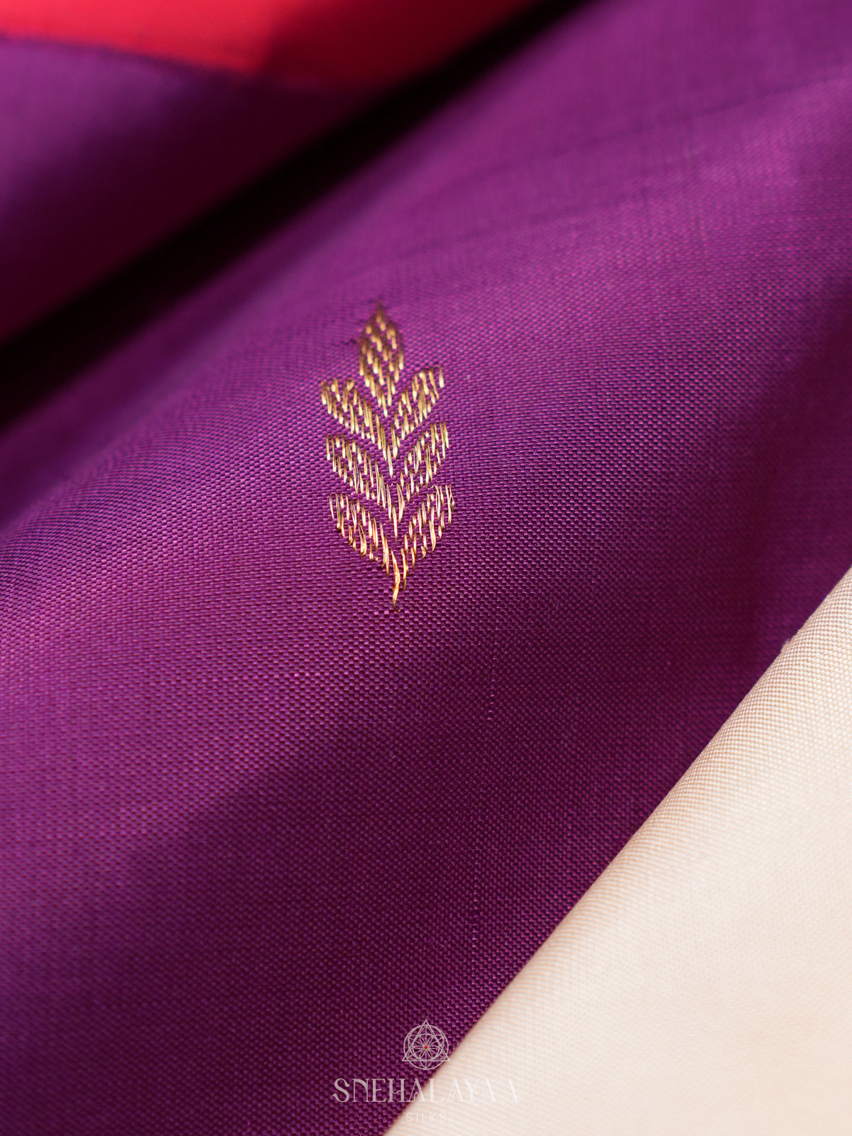 Magenta Kanjivaram Silk Saree