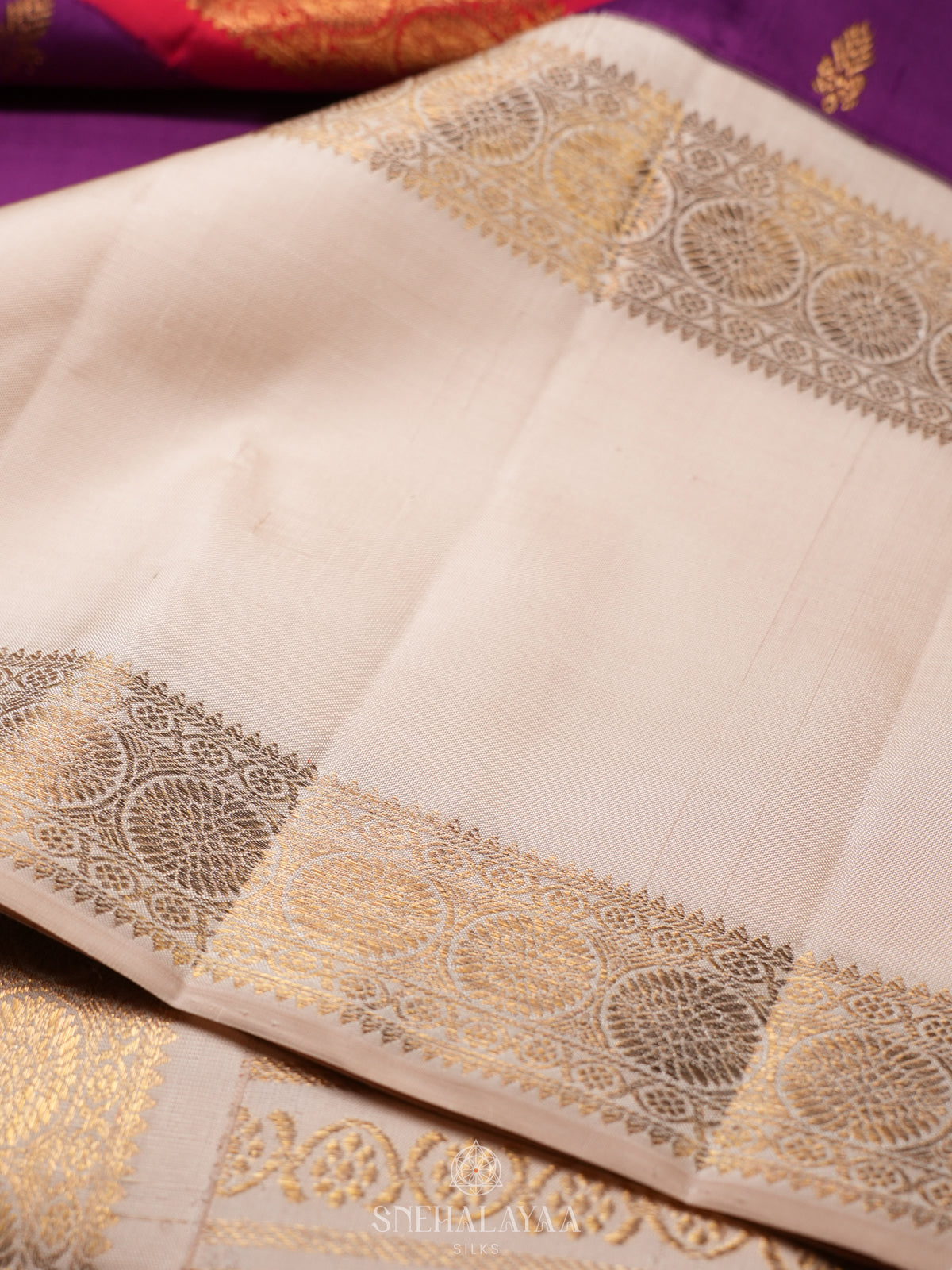 Magenta Kanjivaram Silk Saree