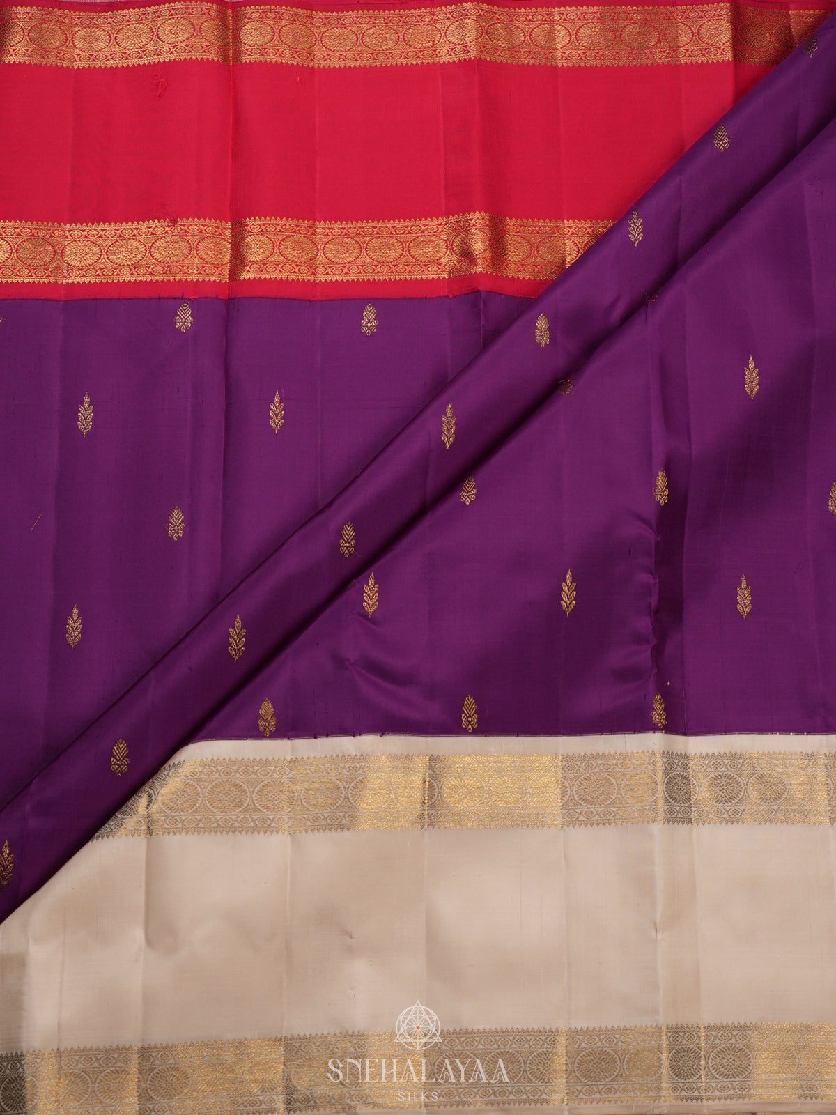 Magenta Kanjivaram Silk Saree