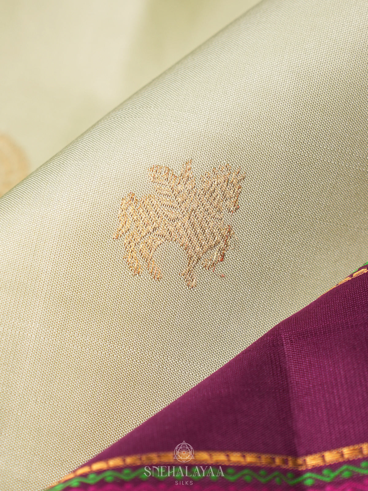 Pale Green Kanjivaram Silk Saree