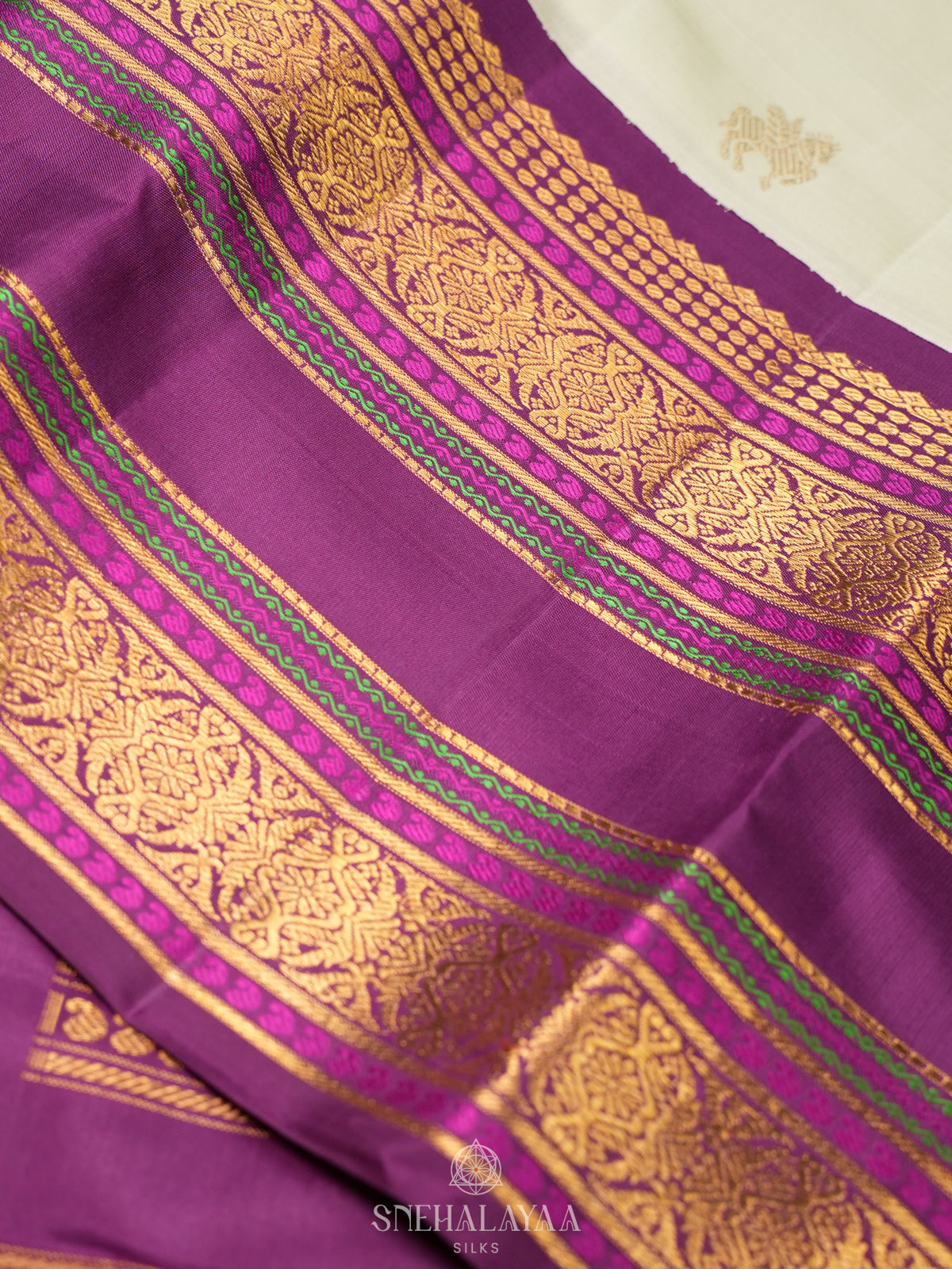 Pale Green Kanjivaram Silk Saree