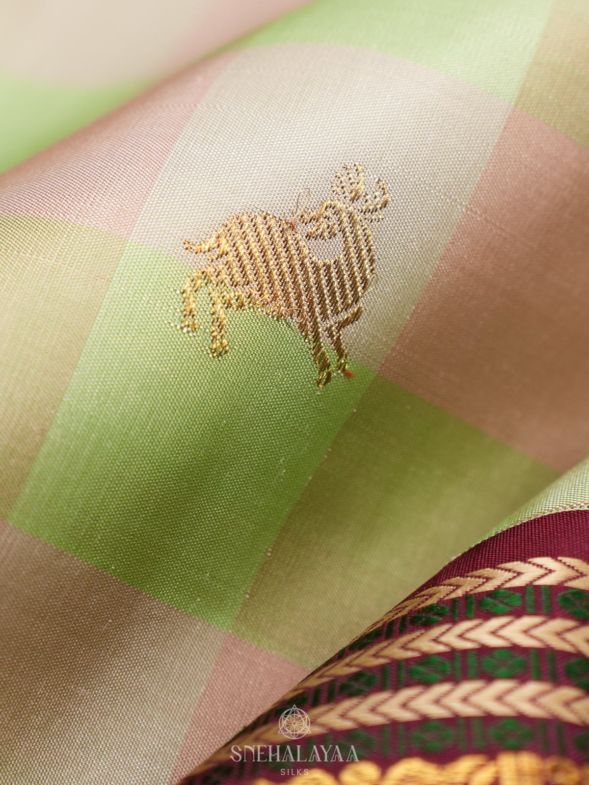 Multicolour Kanjivaram Silk Saree