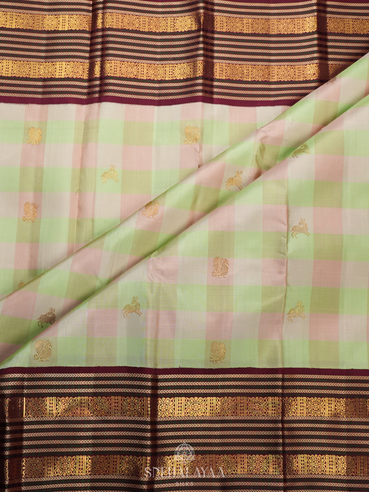 Multicolour Kanjivaram Silk Saree