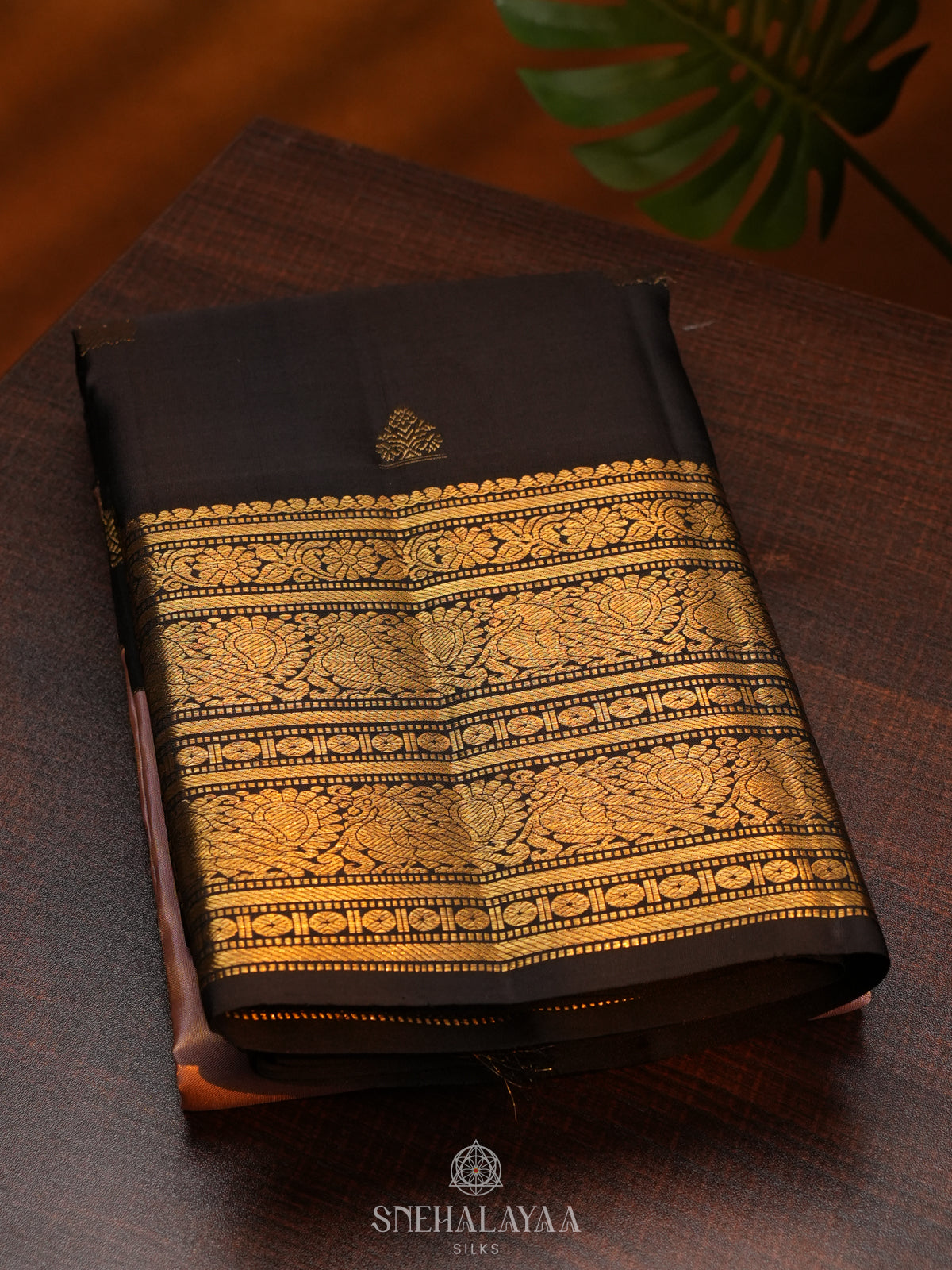 Black Kanjivaram Silk Saree