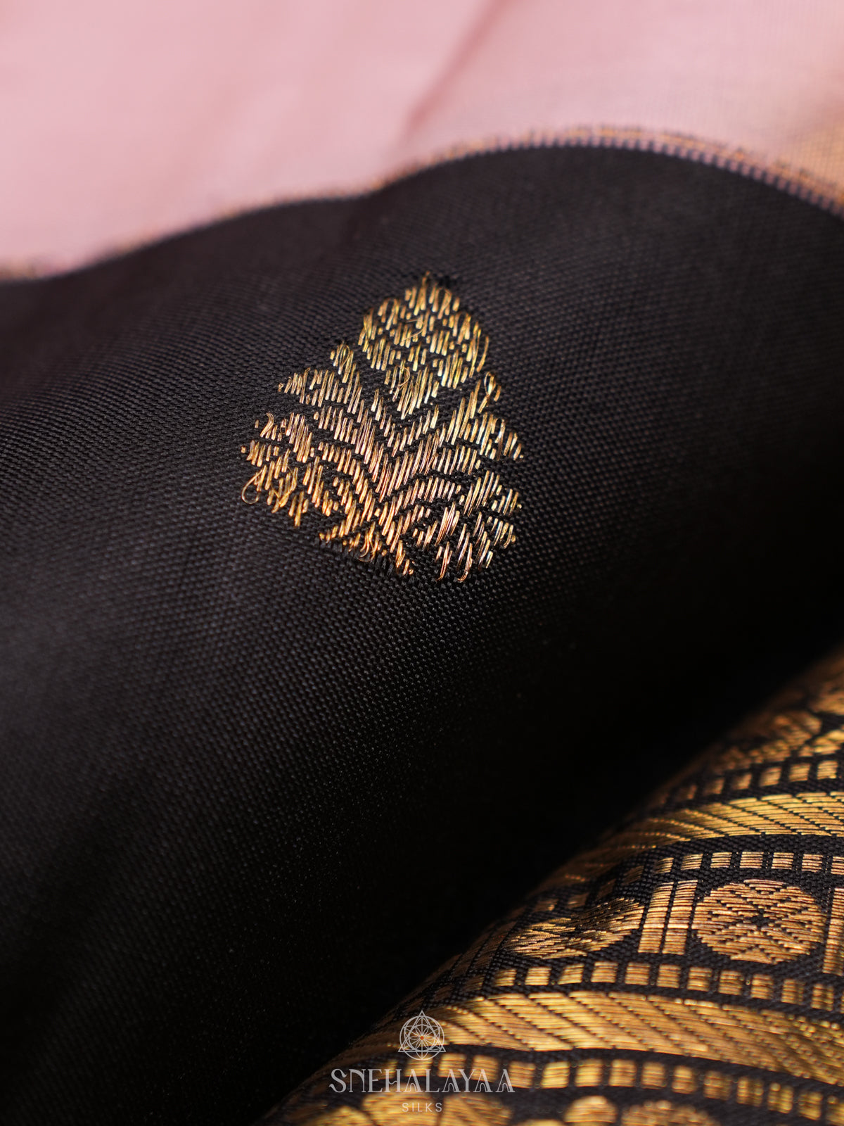 Black Kanjivaram Silk Saree