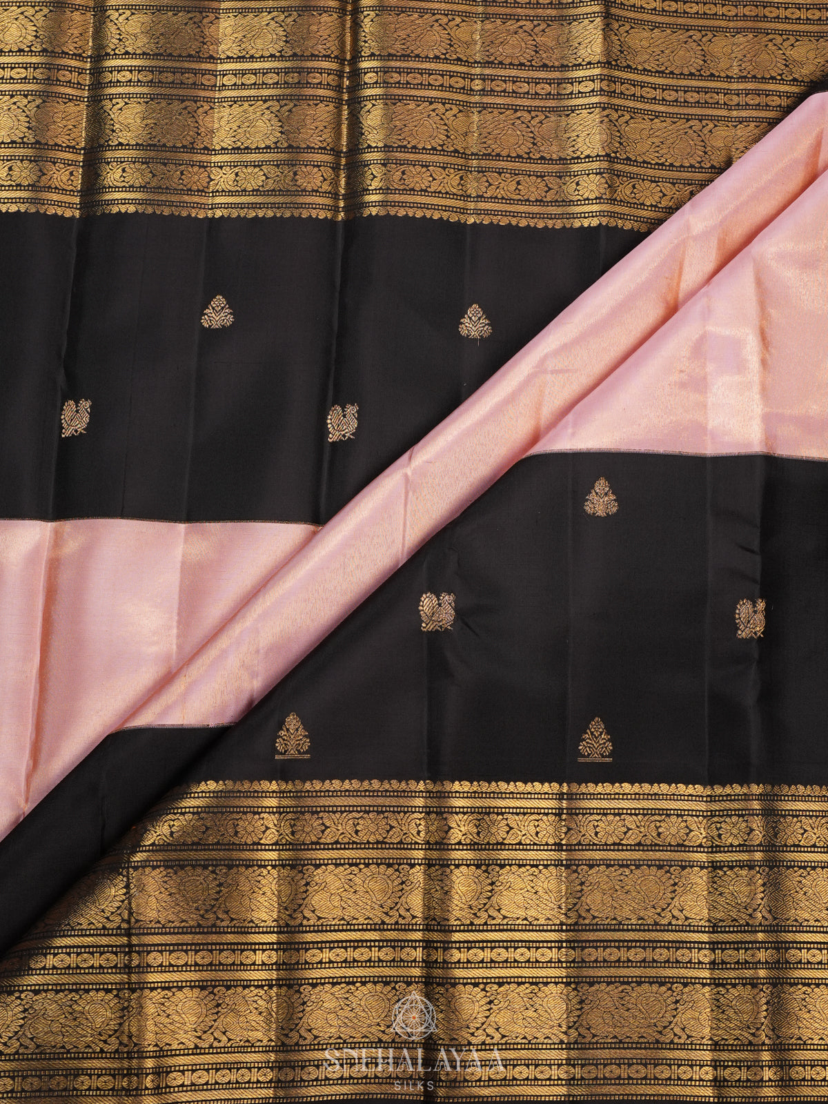Black Kanjivaram Silk Saree
