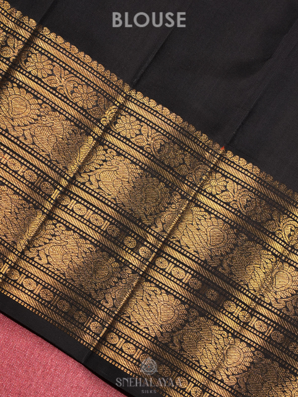 Black Kanjivaram Silk Saree