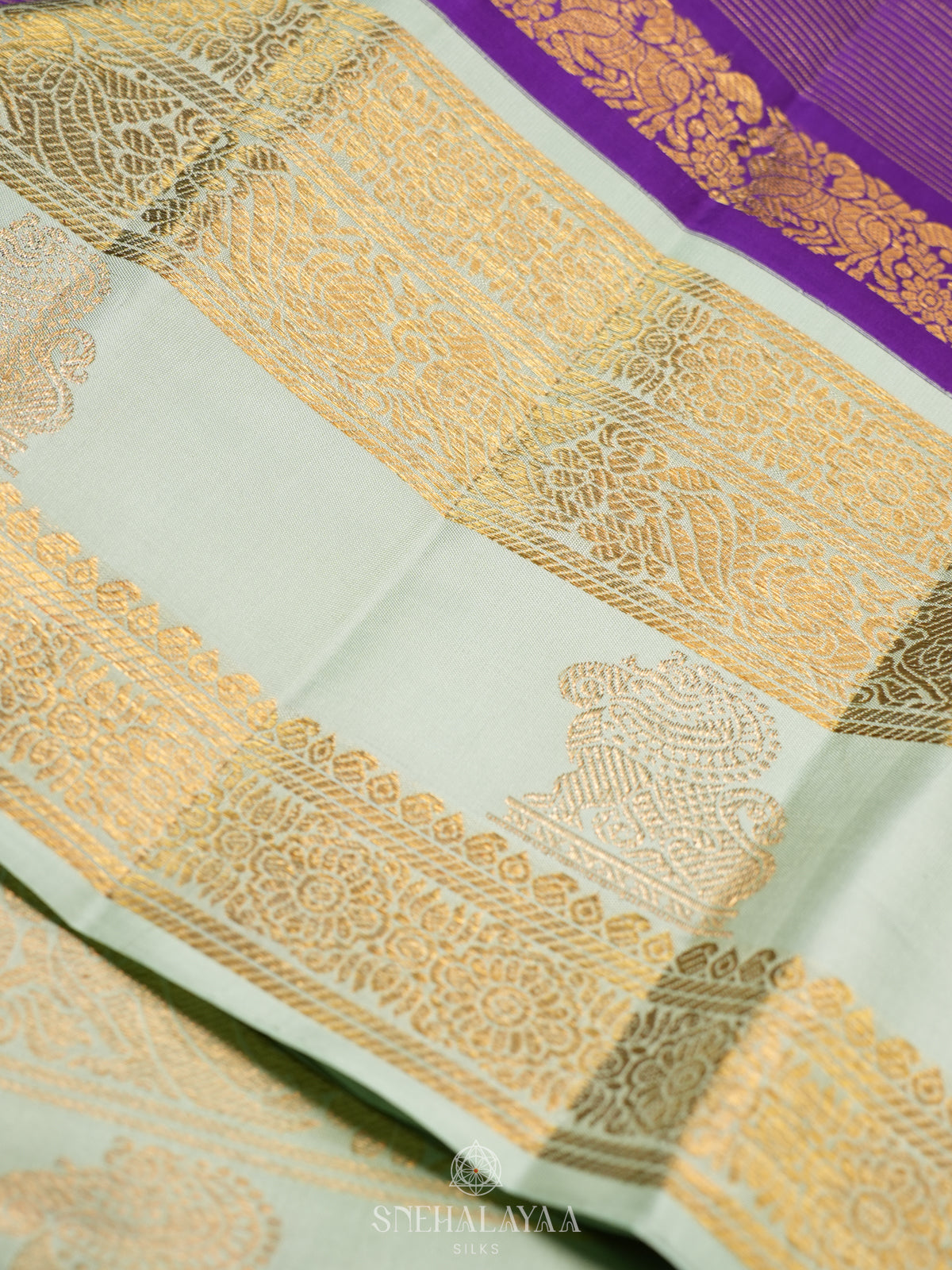 Purple Kanjivaram Silk Saree