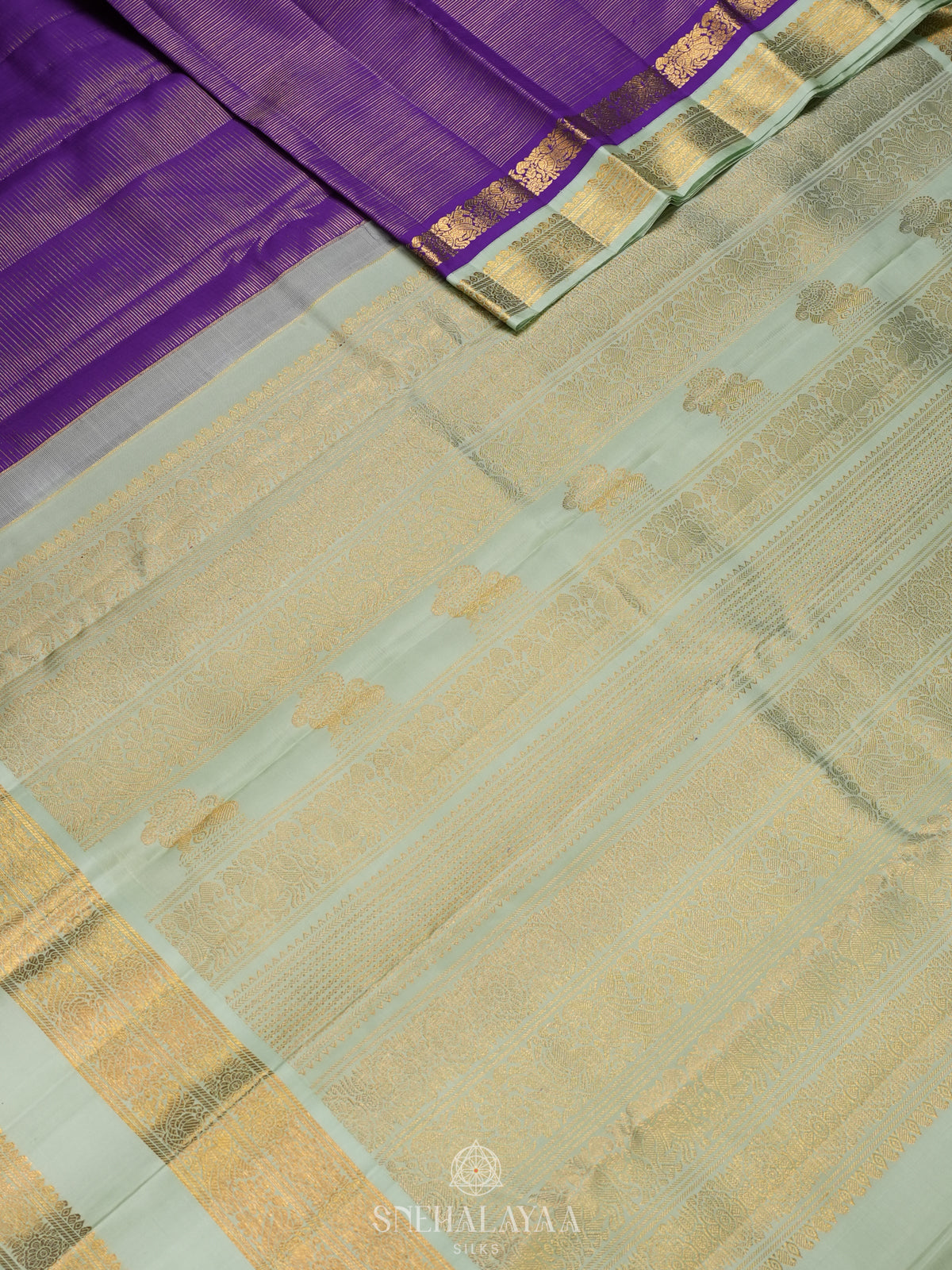 Purple Kanjivaram Silk Saree