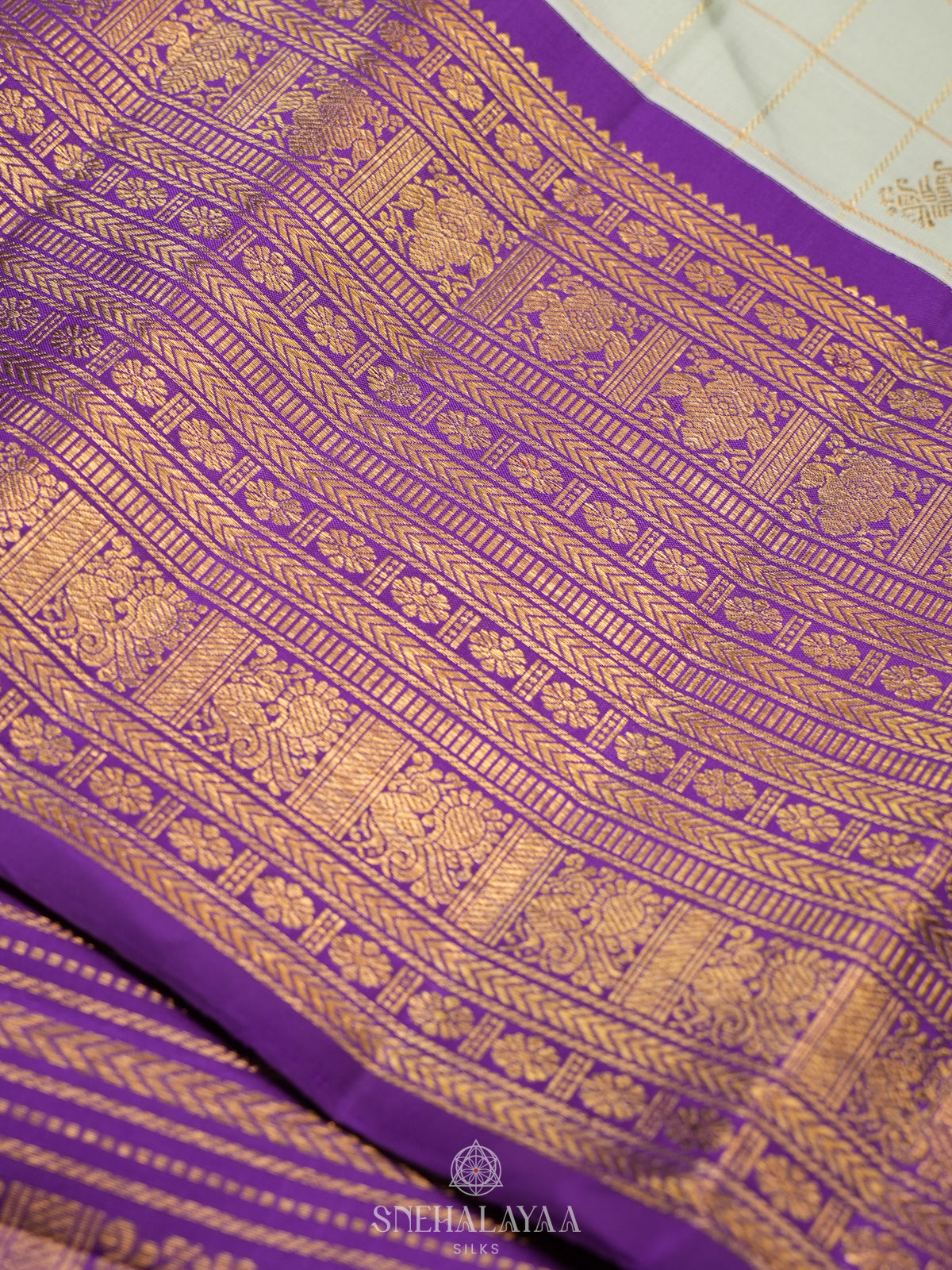 Pale Green Kanjivaram Silk Saree