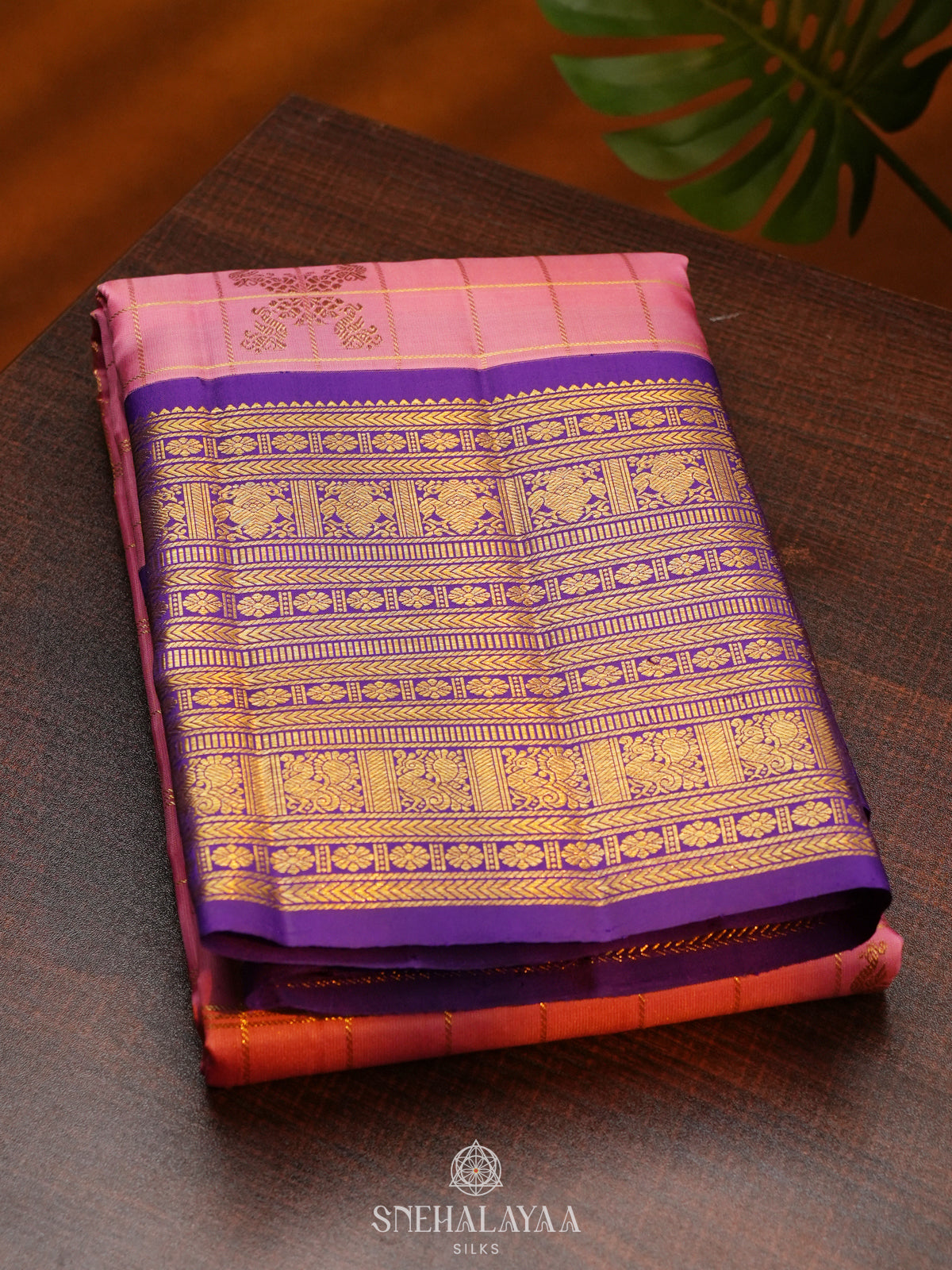 Pink Kanjivaram Silk Saree