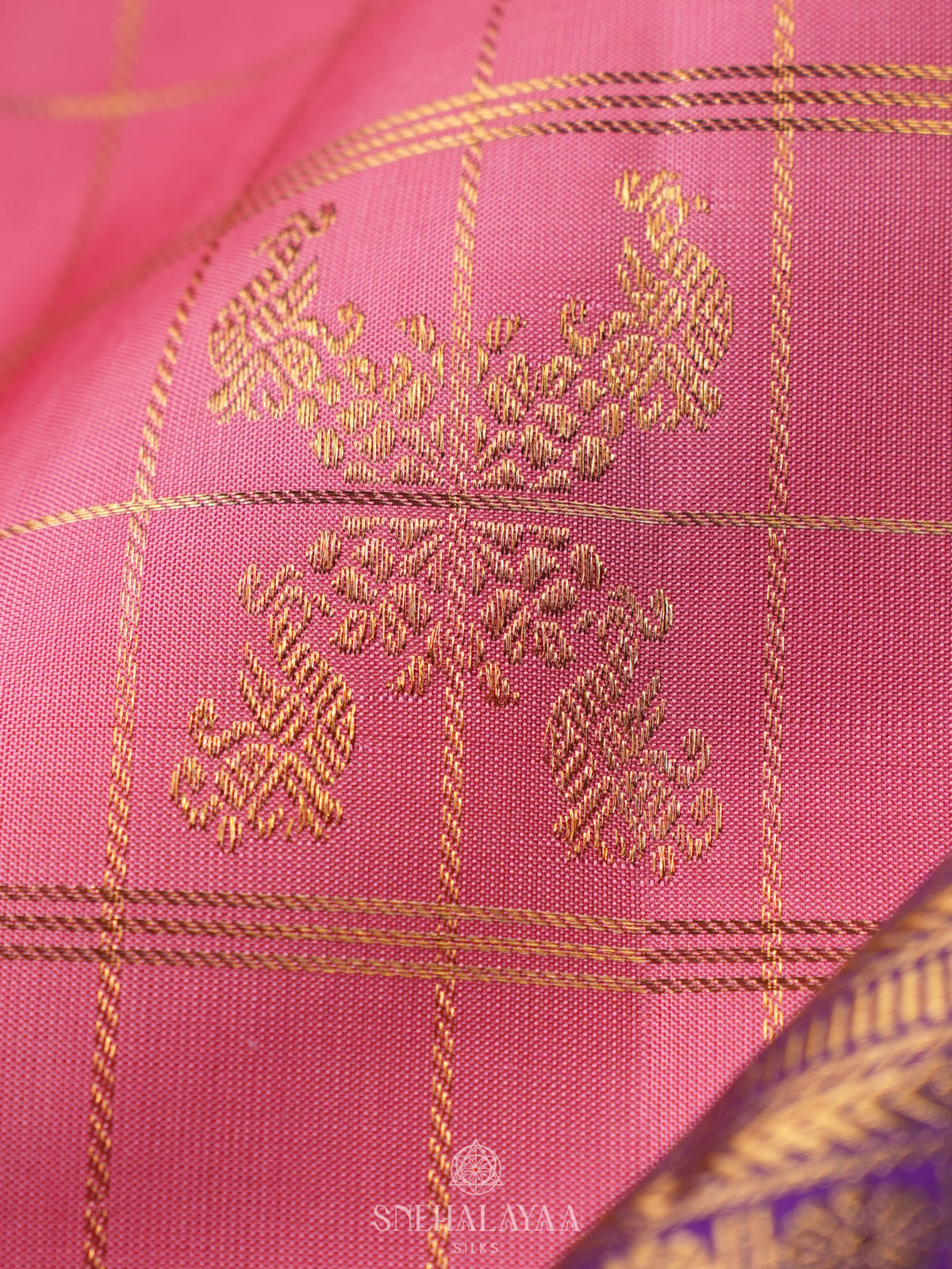 Pink Kanjivaram Silk Saree