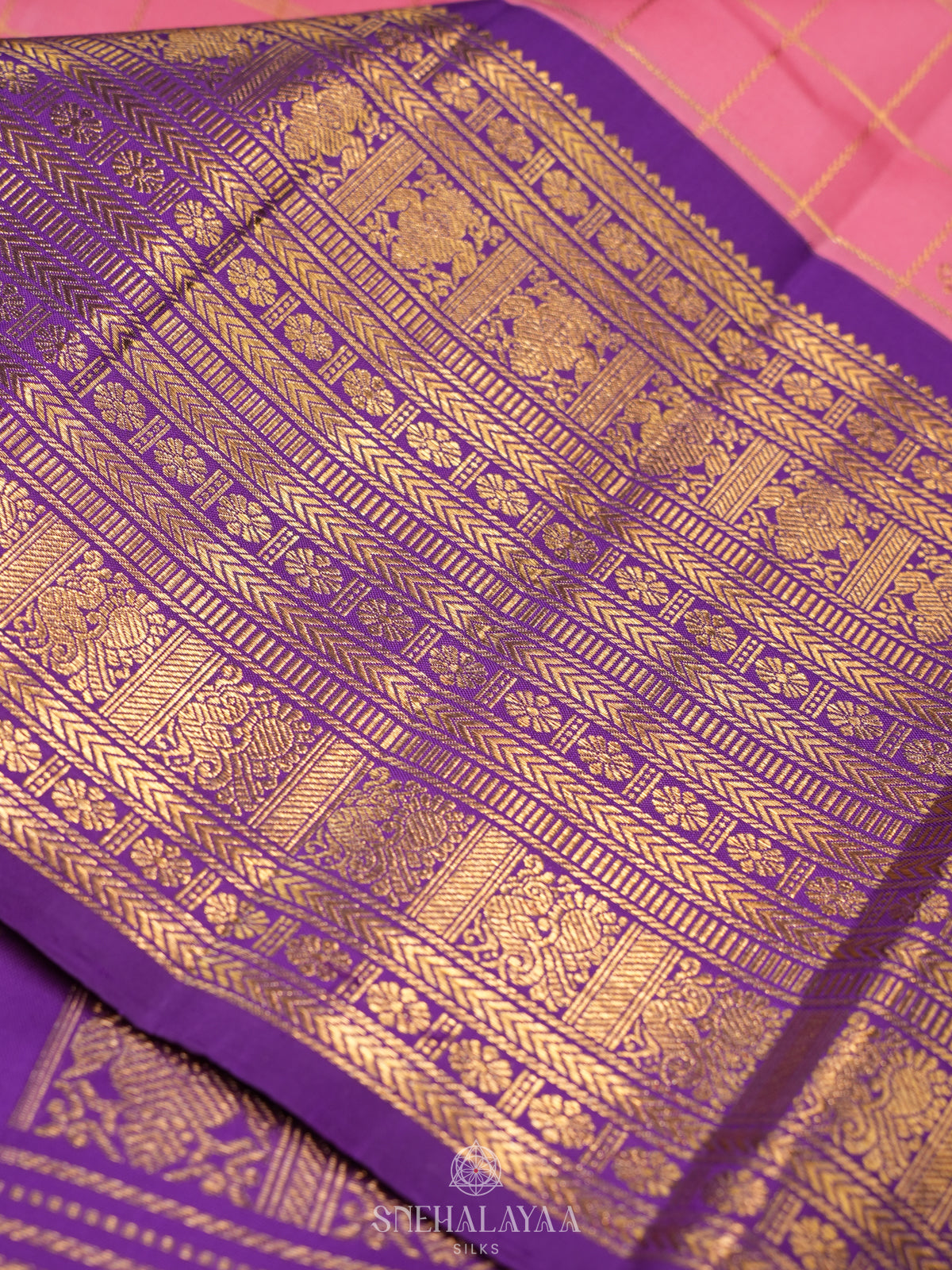 Pink Kanjivaram Silk Saree
