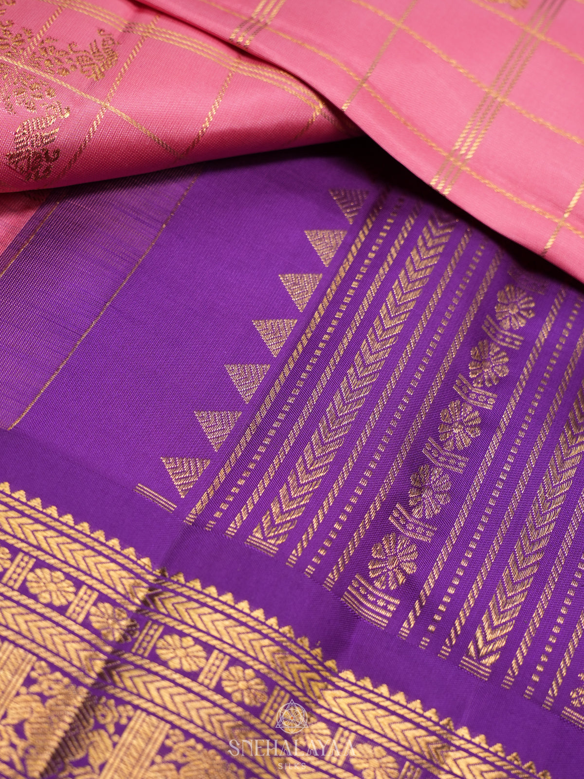 Pink Kanjivaram Silk Saree