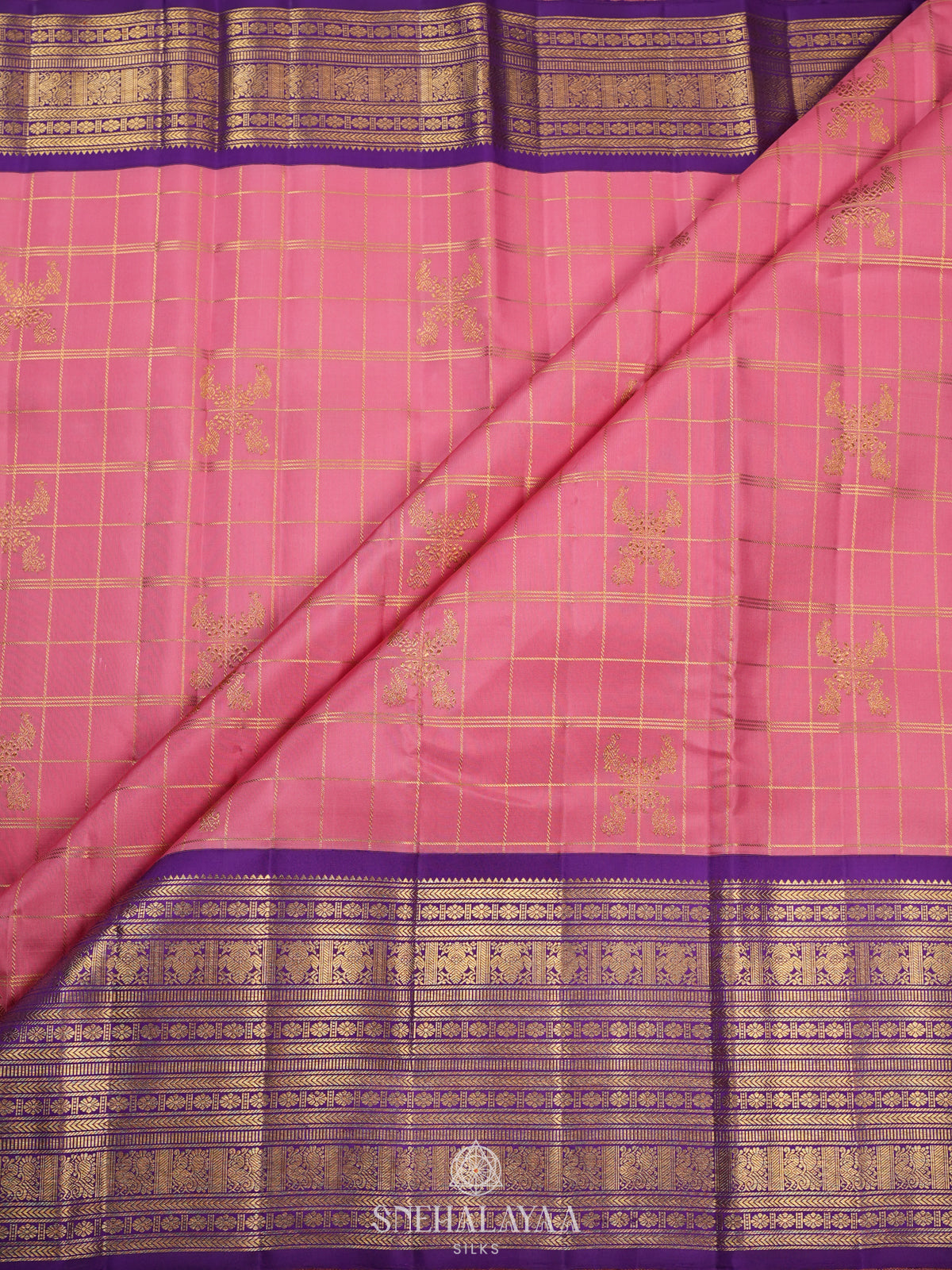 Pink Kanjivaram Silk Saree