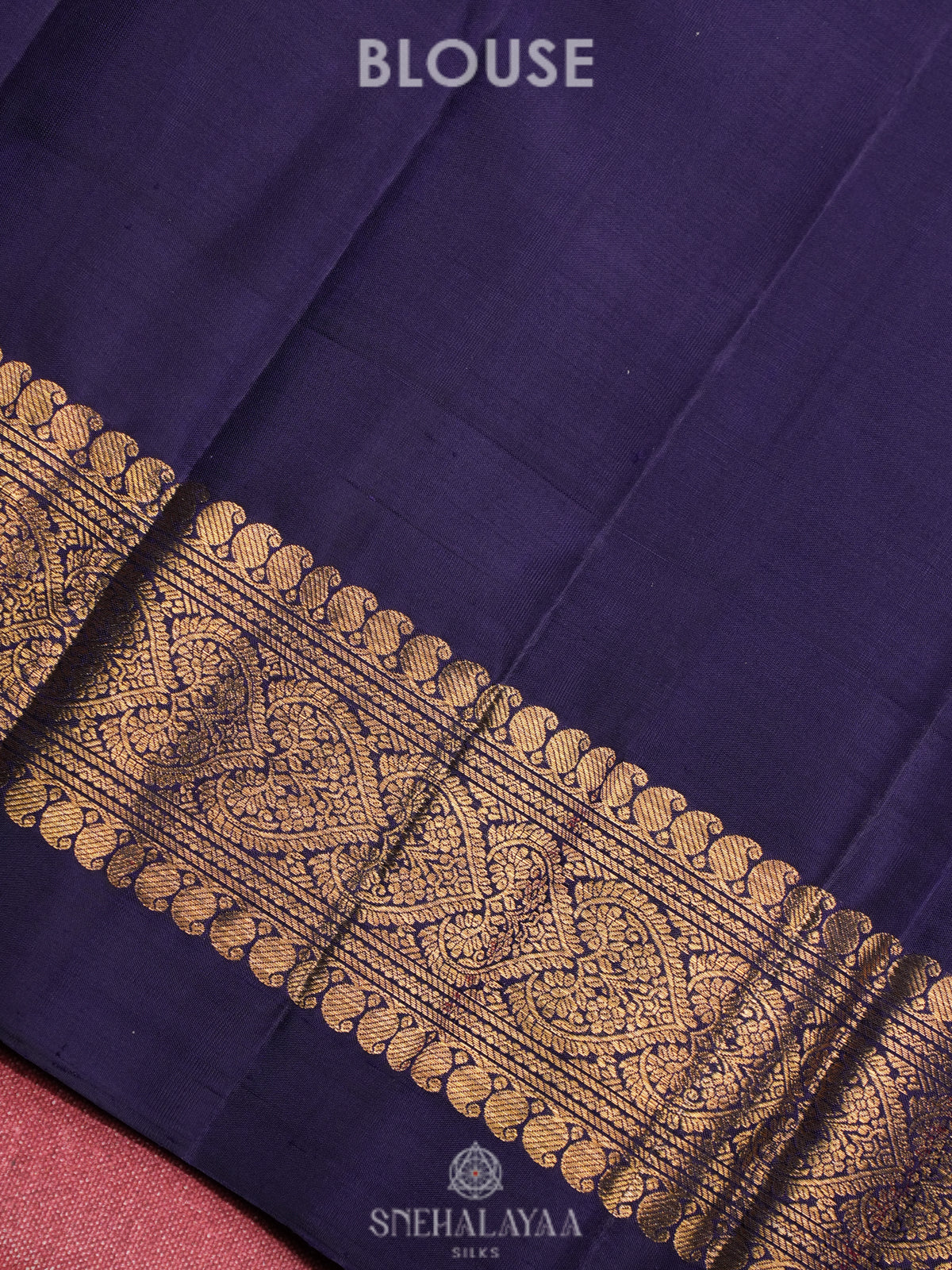 Peacock Blue Kanjivaram Silk Saree