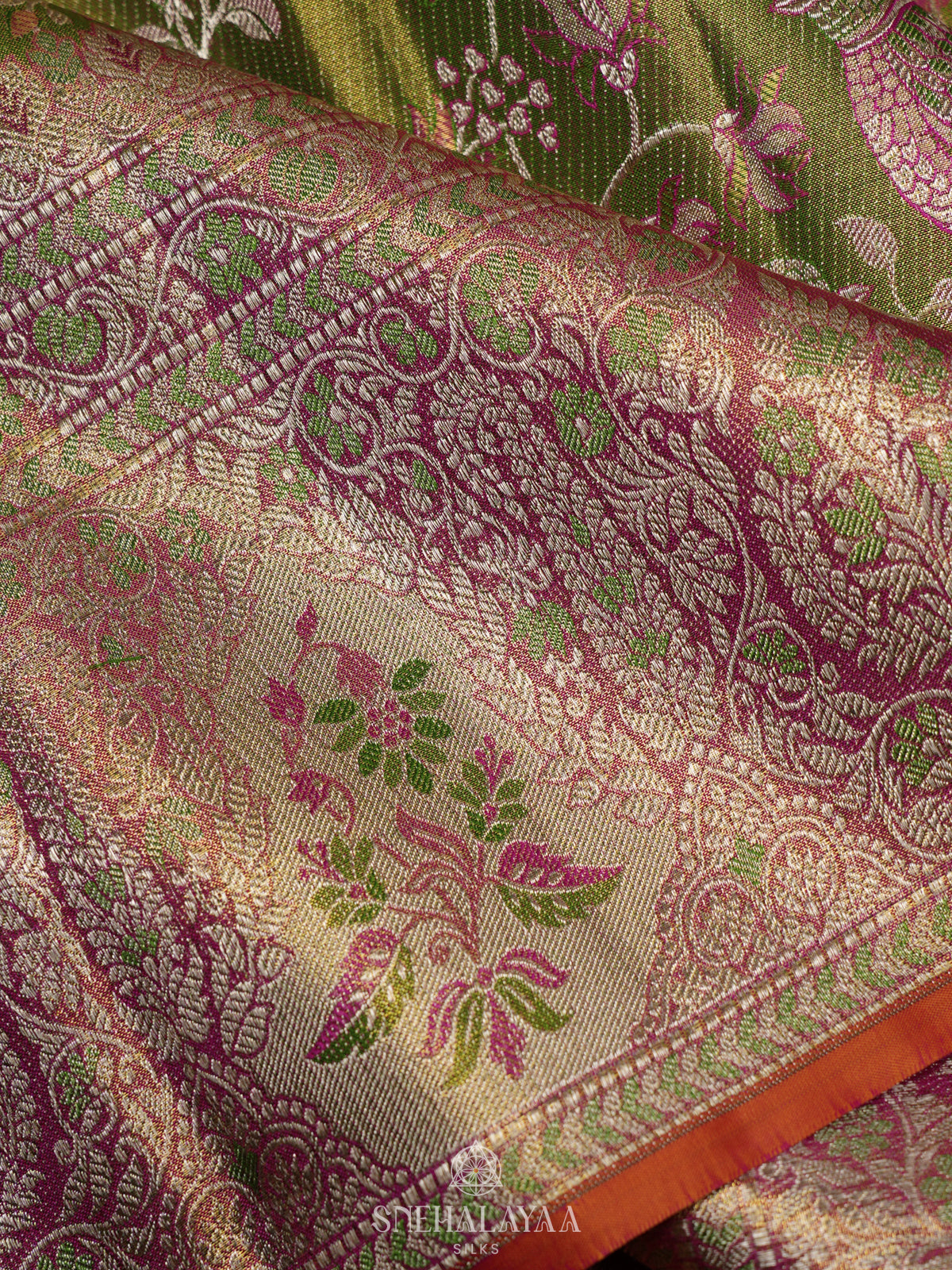 Green Kanjivaram Silk Saree