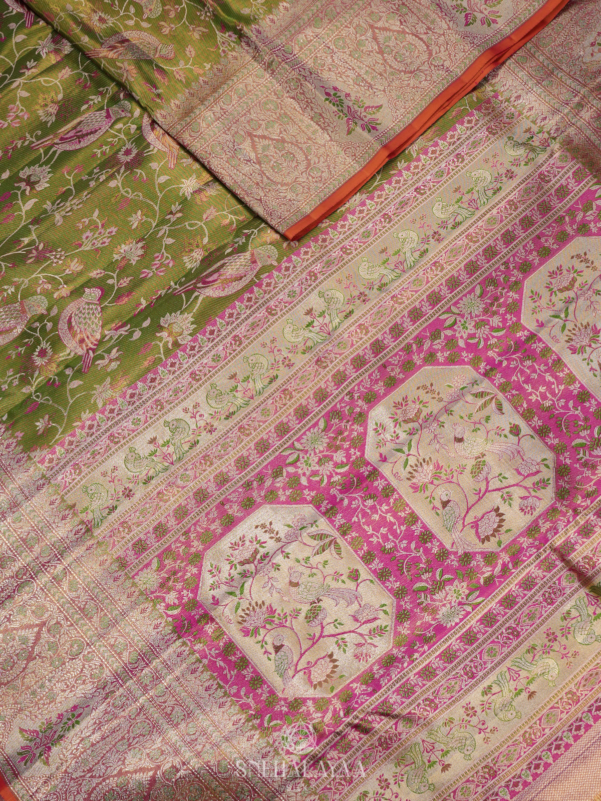 Green Kanjivaram Silk Saree