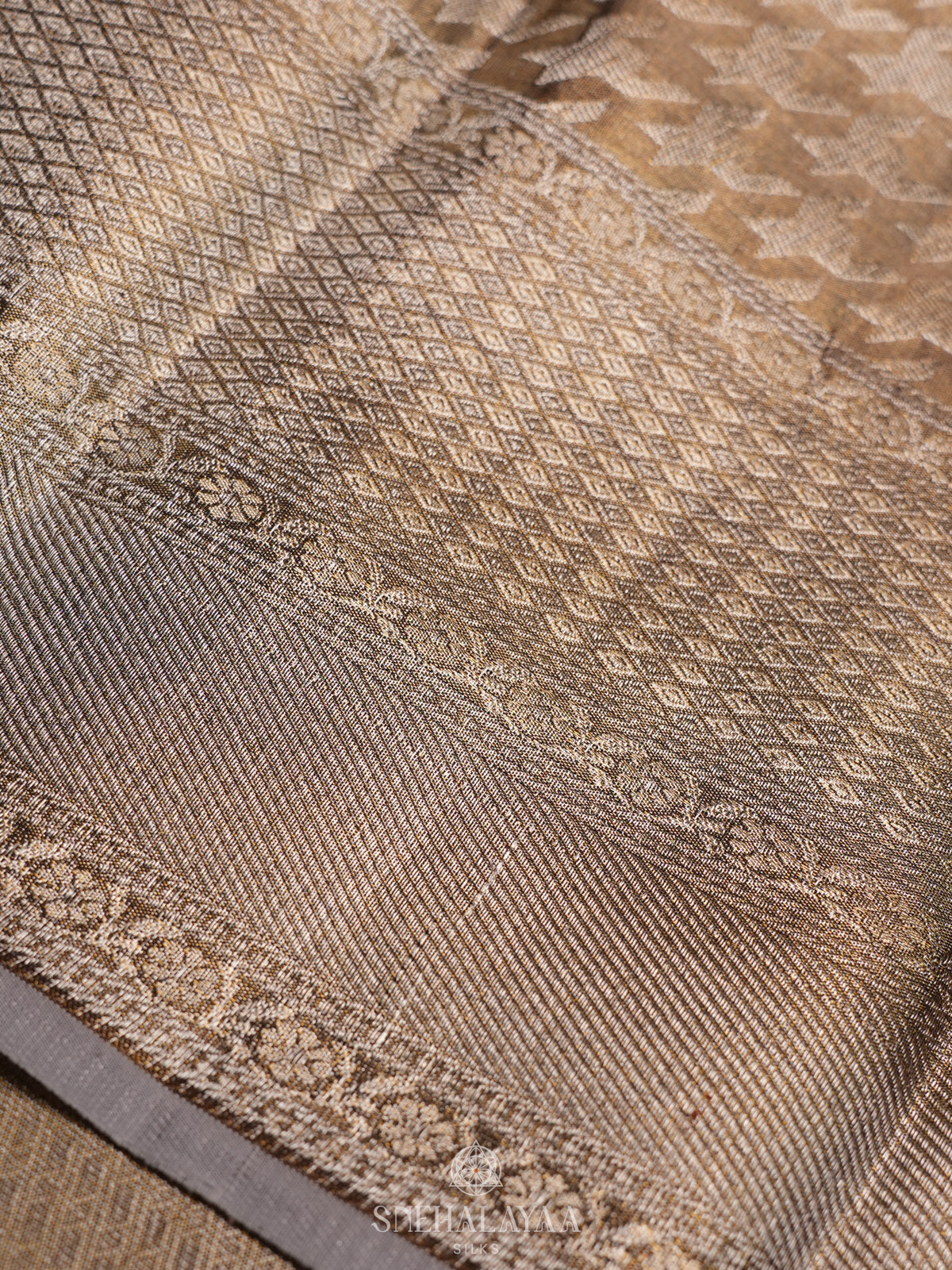 Grey Kanjivaram Silk Saree