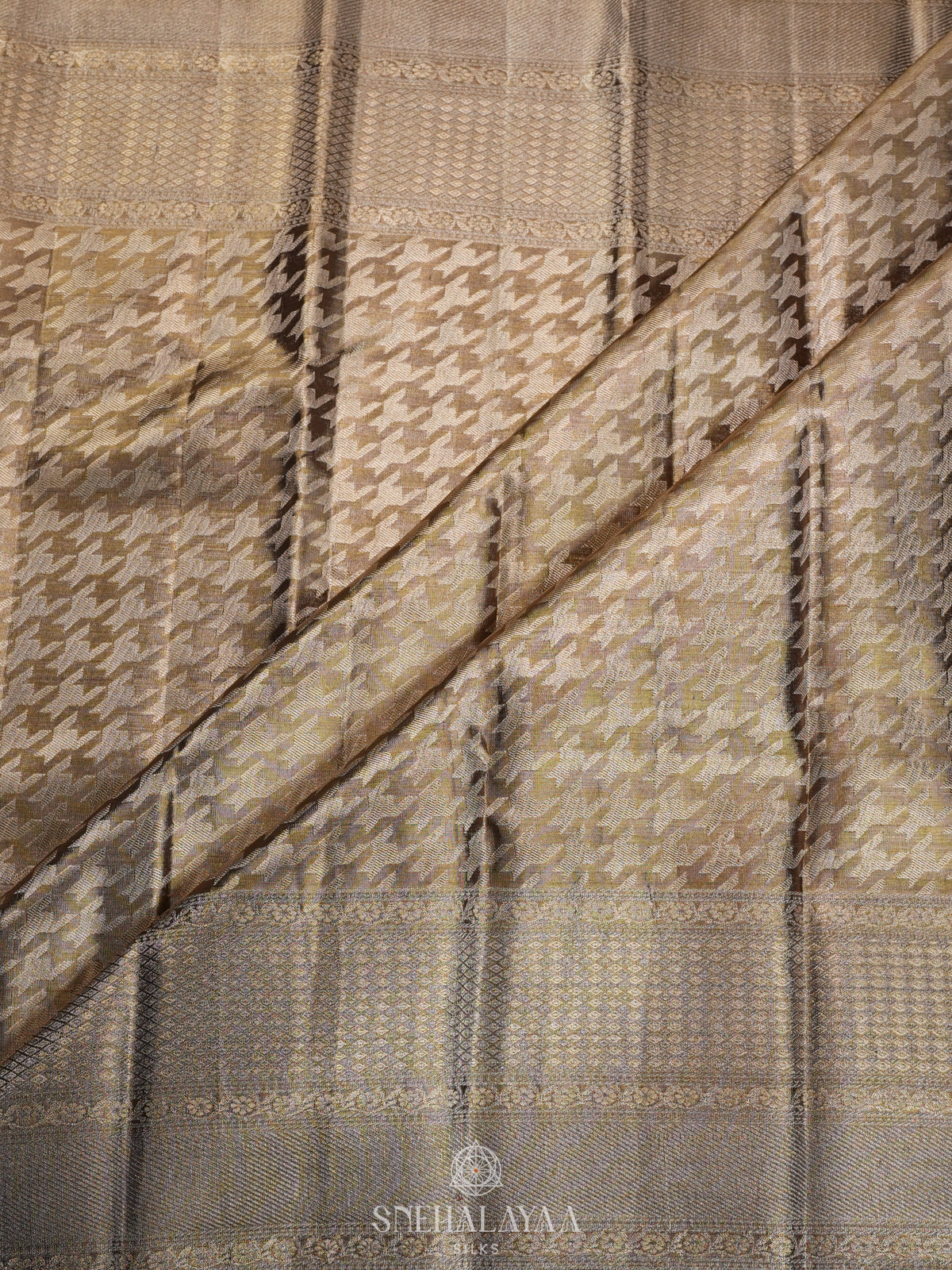 Grey Kanjivaram Silk Saree