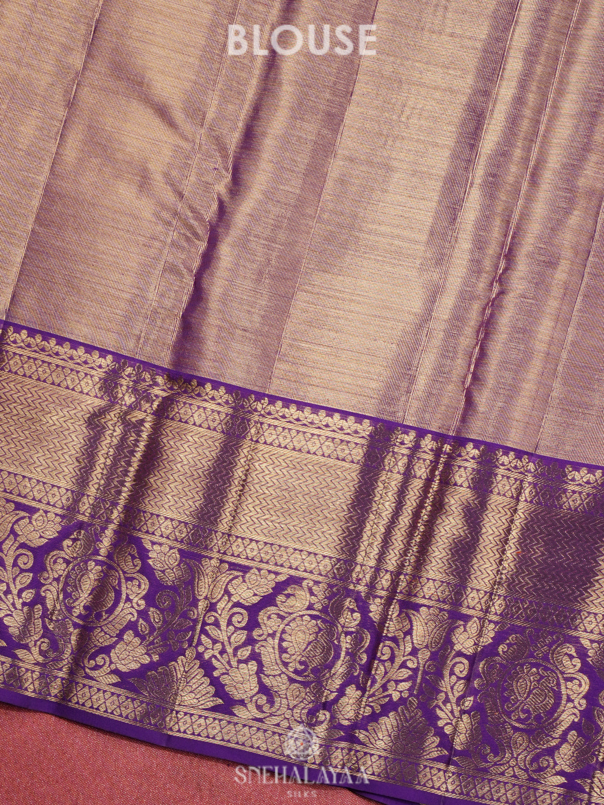 Purple Kanjivaram Silk Saree