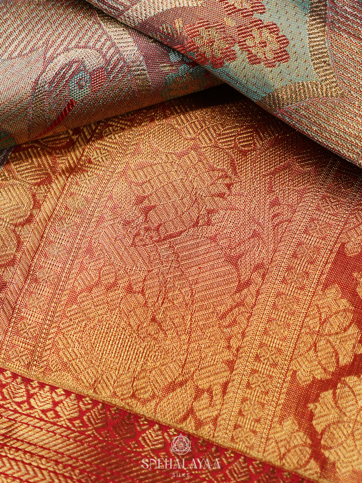 Beige Kanjivaram Silk Saree